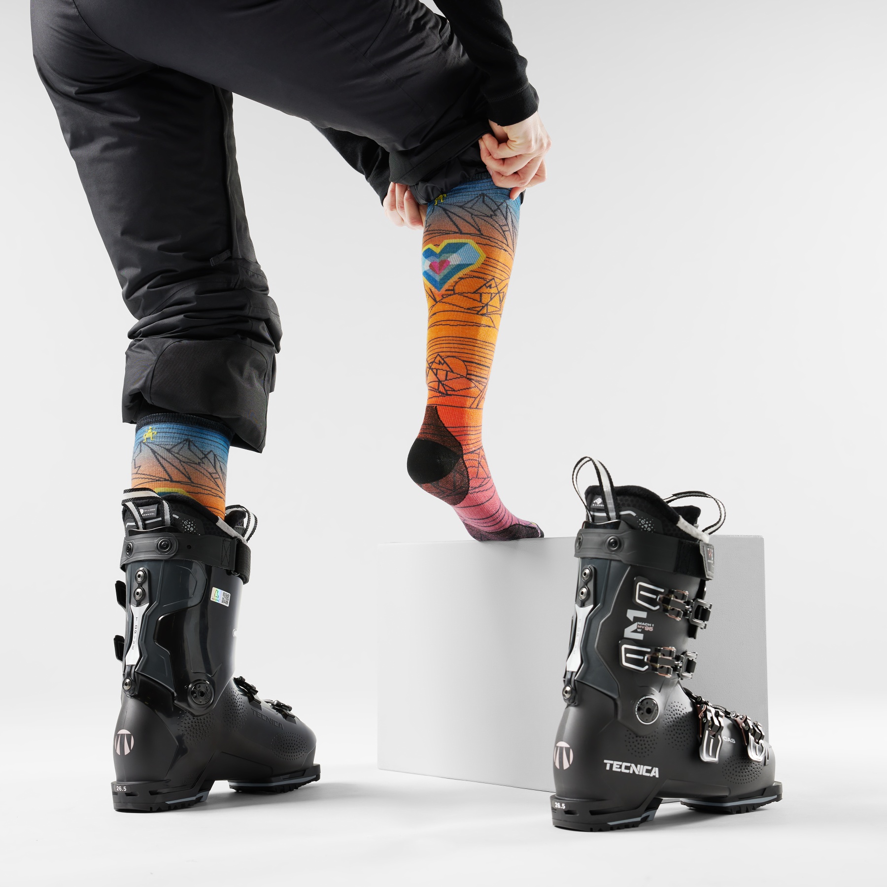 Chaussettes Ski Smartwool Smartwool Ski Targeted Cushion OTC Socks, Chaussettes OTC à Chaussettes Laine Mérinos OTC