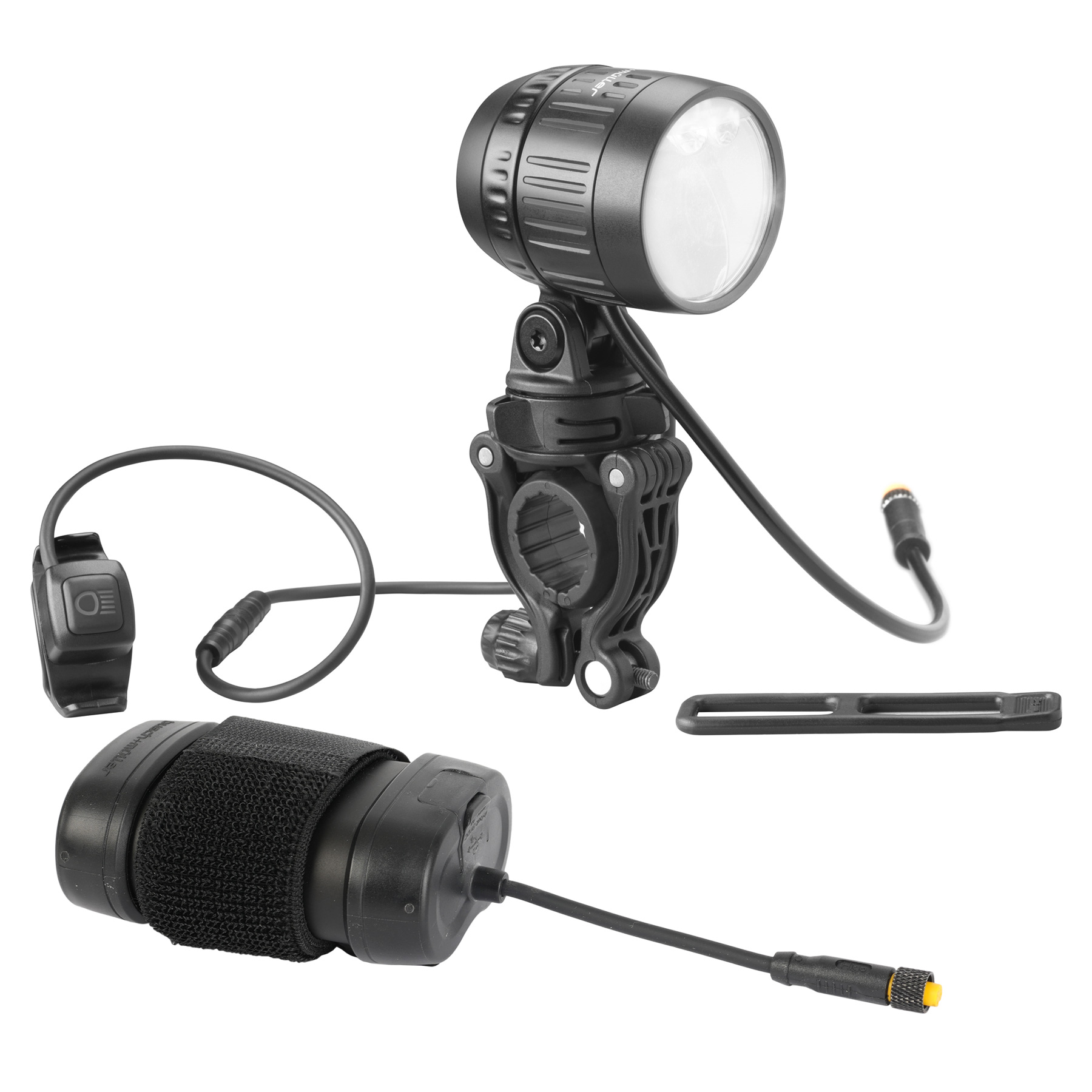 Productfoto van Busch + Müller IQ-XM Speed Fietslamp Vooraan met Grootlicht - 168/35LA-01 - zwart