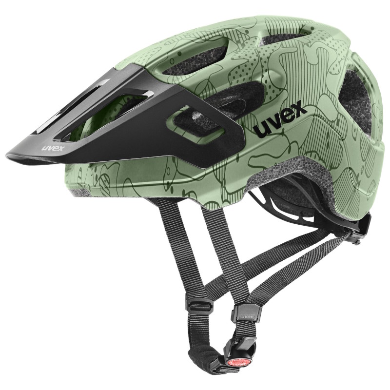 Produktbild von Uvex react jr. Kinderhelm - moss green altimeter matt