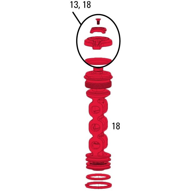 Picture of RockShox Motion Control DNA Damper for Revelation RCT3 A3 (from 2014) - 11.4015.544.290