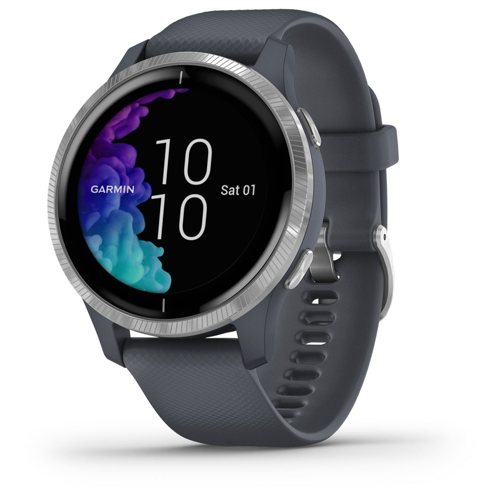 Productfoto van Garmin Venu GPS Smartwatch - granite blue/silver