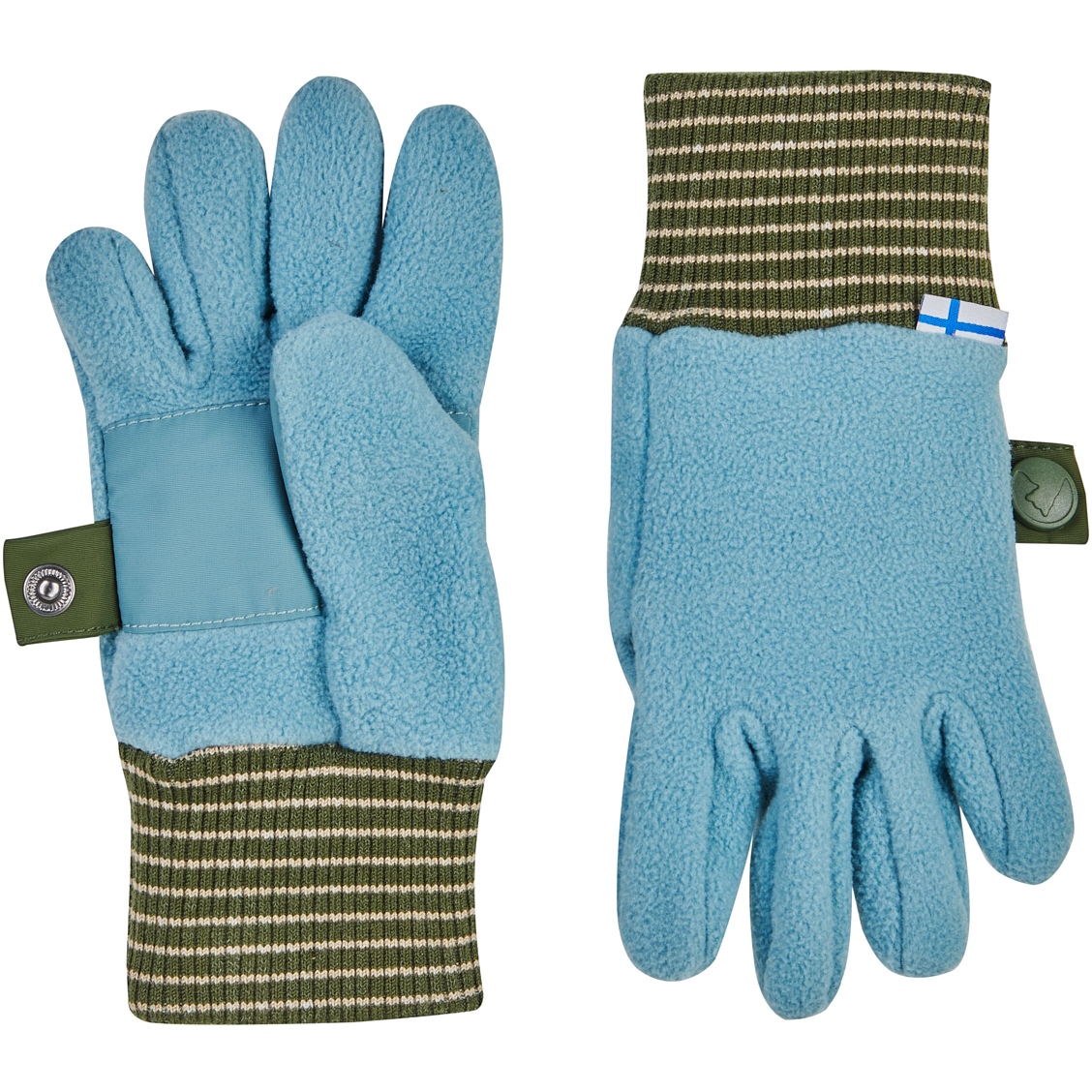 Picture of Finkid SORMIKAS Kids Gloves - smoke blue/bronze green