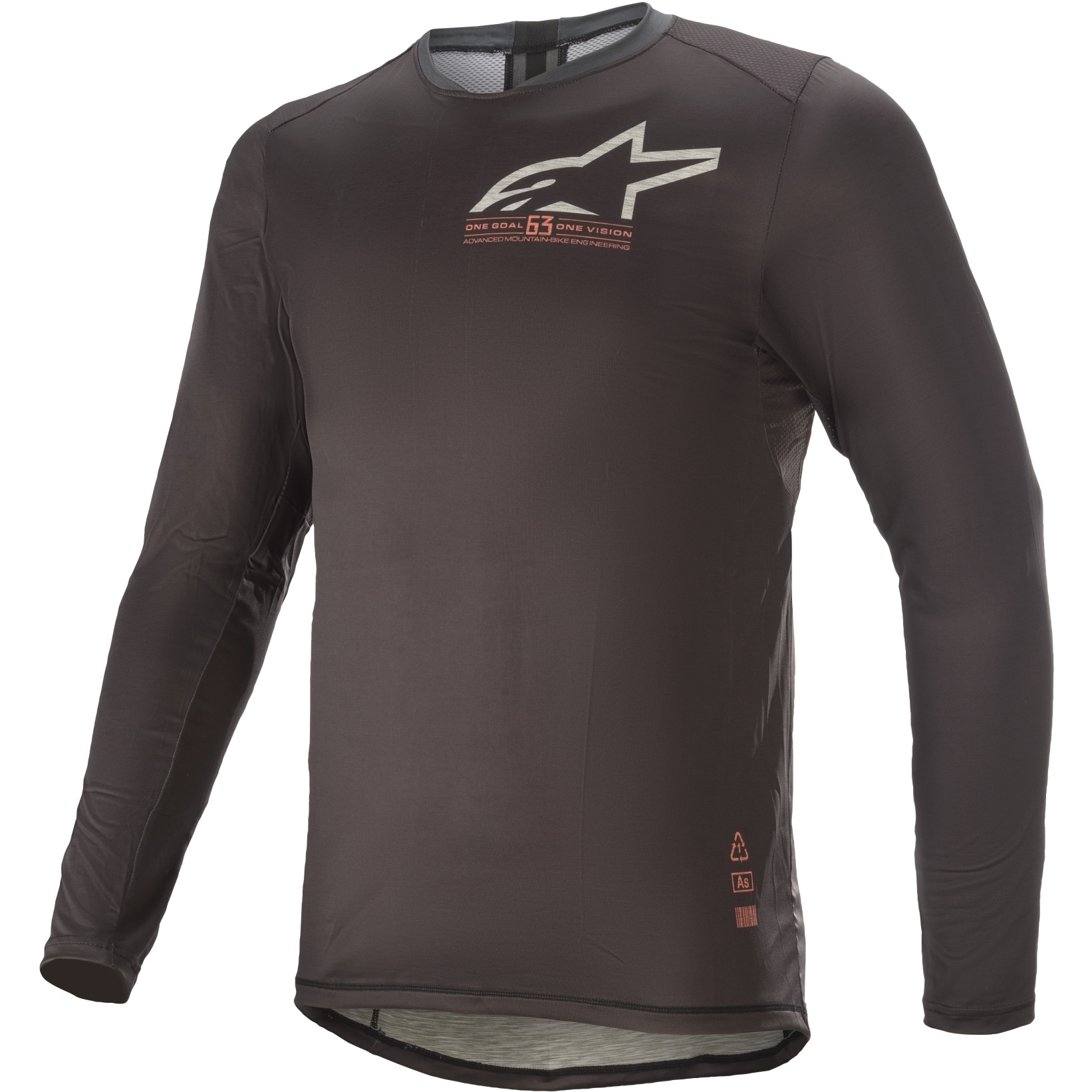 Picture of Alpinestars Alps 6.0 V2 Long Sleeve Jersey - black/coral