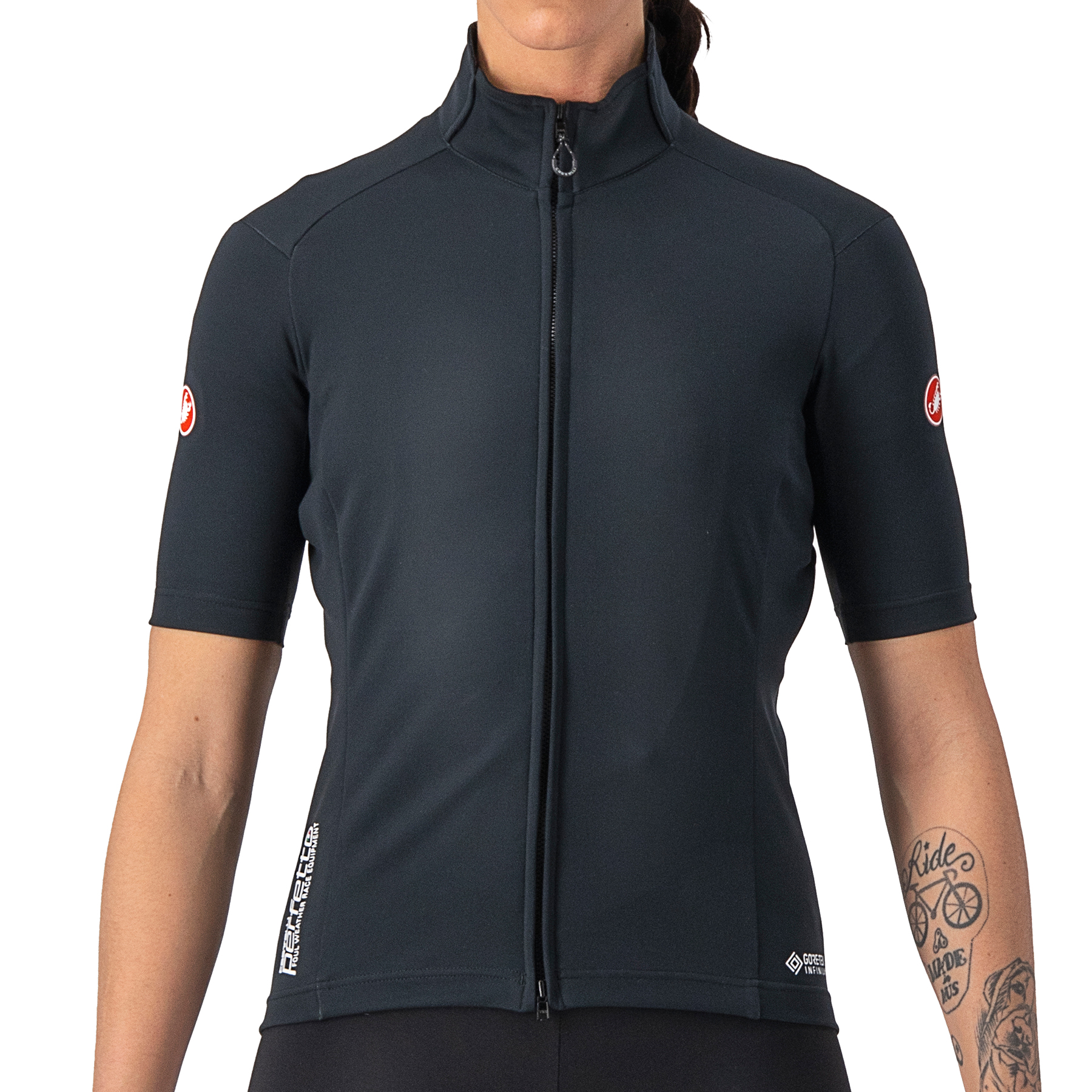 Picture of Castelli Perfetto RoS 2 W Wind Jersey Women&#039;s - light black 085