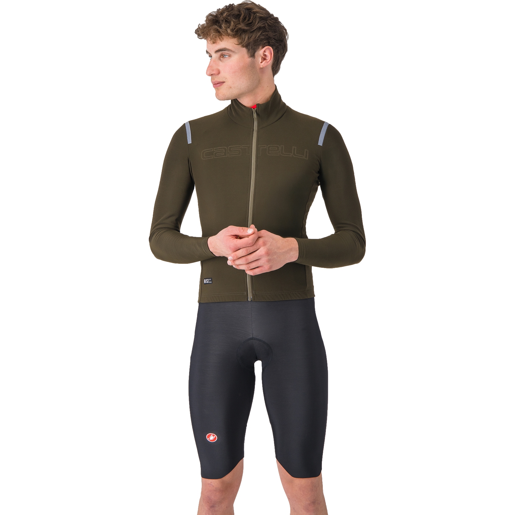 Castelli Omloop Thermal Bibshorts Men - black 010 | BIKE24