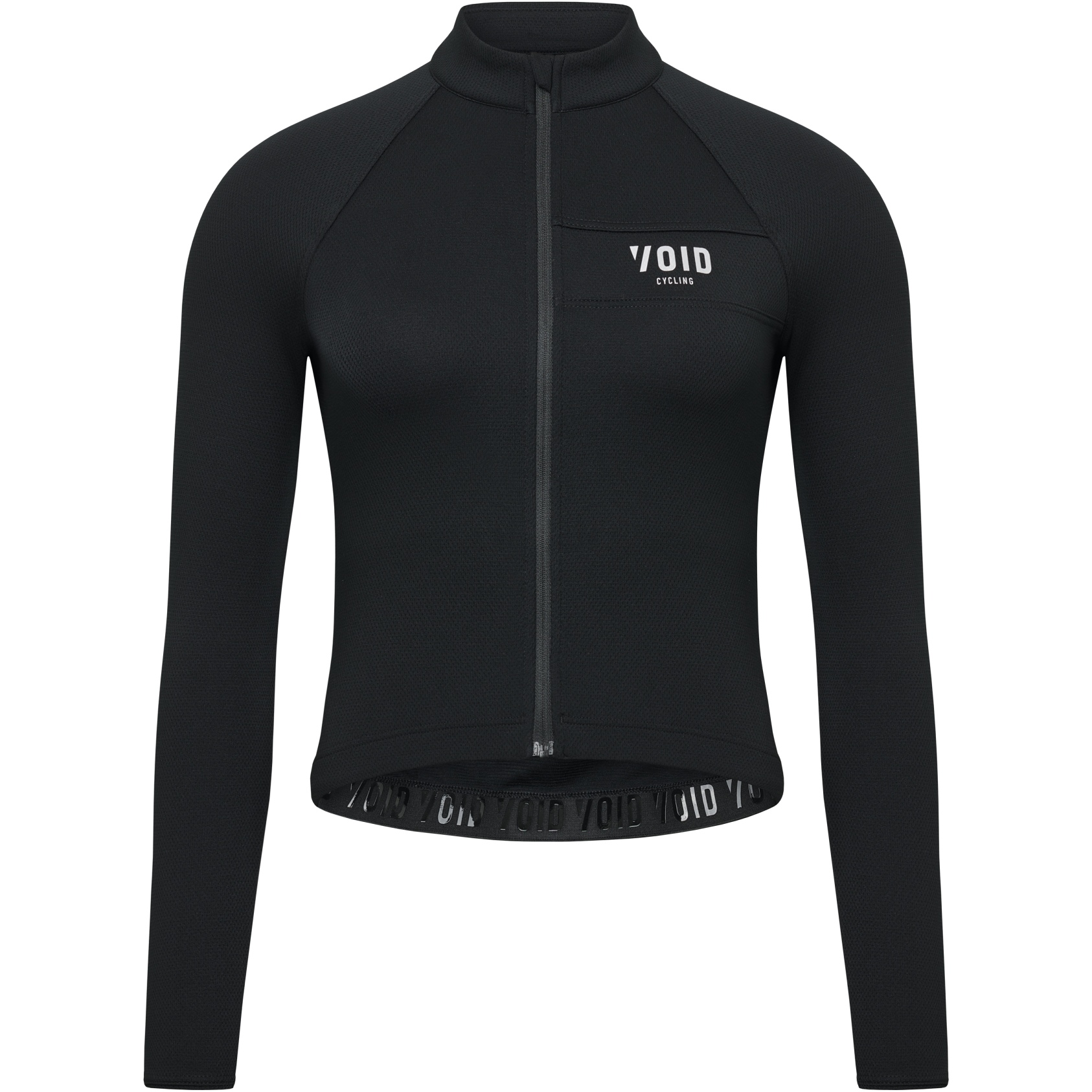 Productfoto van VOID Cycling Merino Women&#039;s Long Sleeve Jersey - Black
