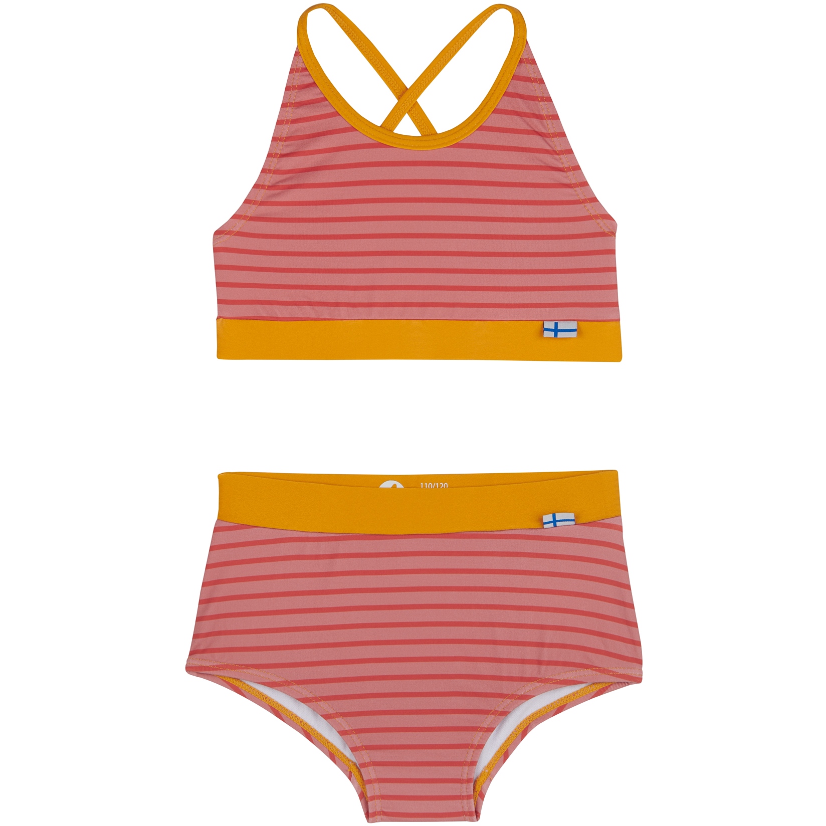 Image of Finkid BIKINIT BEACH Bikini Set Girls - terra cotta/sunflower
