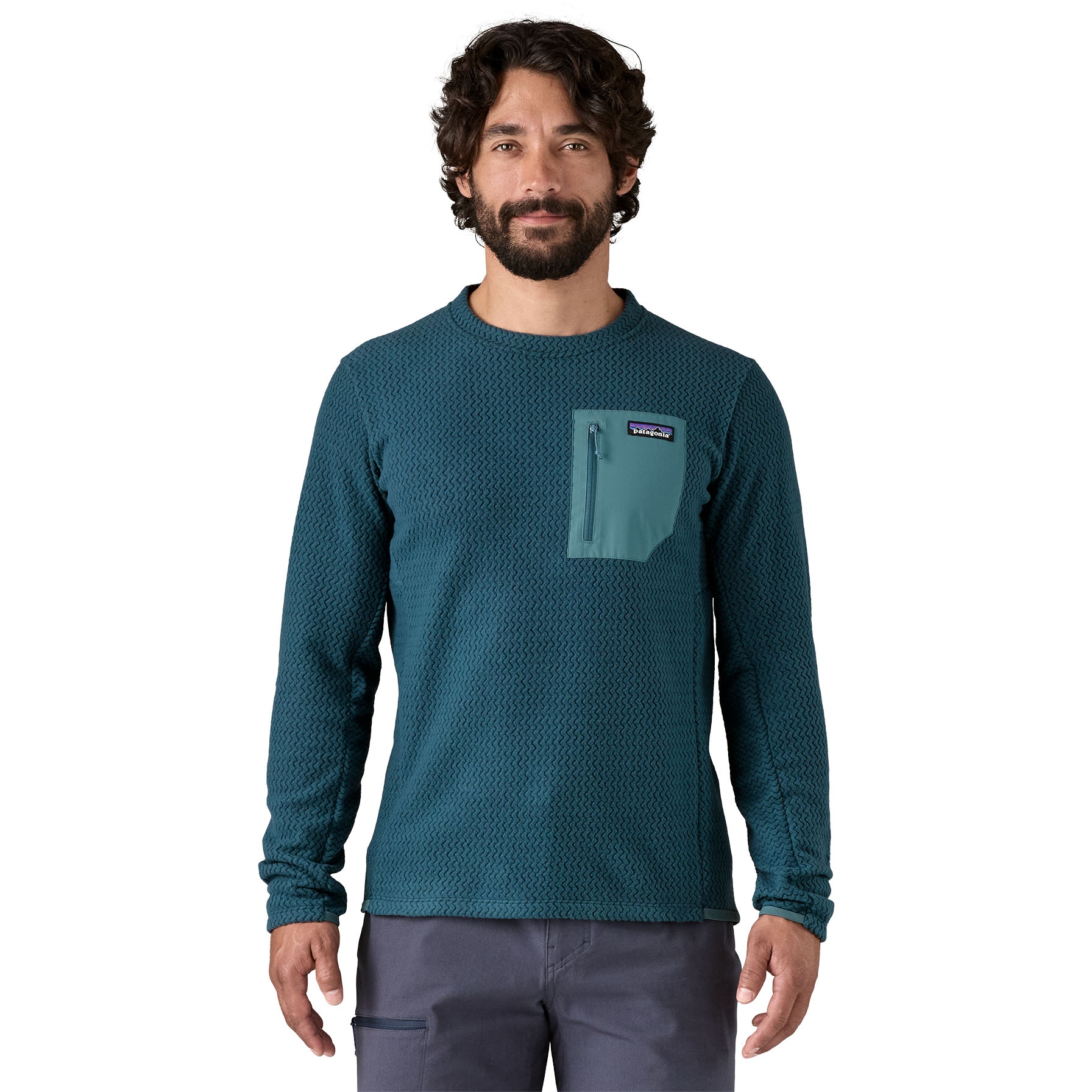 Produktbild von Patagonia R1 Air Crew Fleece Pullover Herren - Tidal Teal