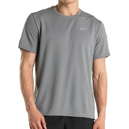 Immagine prodotto da Nike Maglietta da corsa Uomo - Dri-FIT UV Miler - particle grey/grey fog/reflective silver DV9315-084