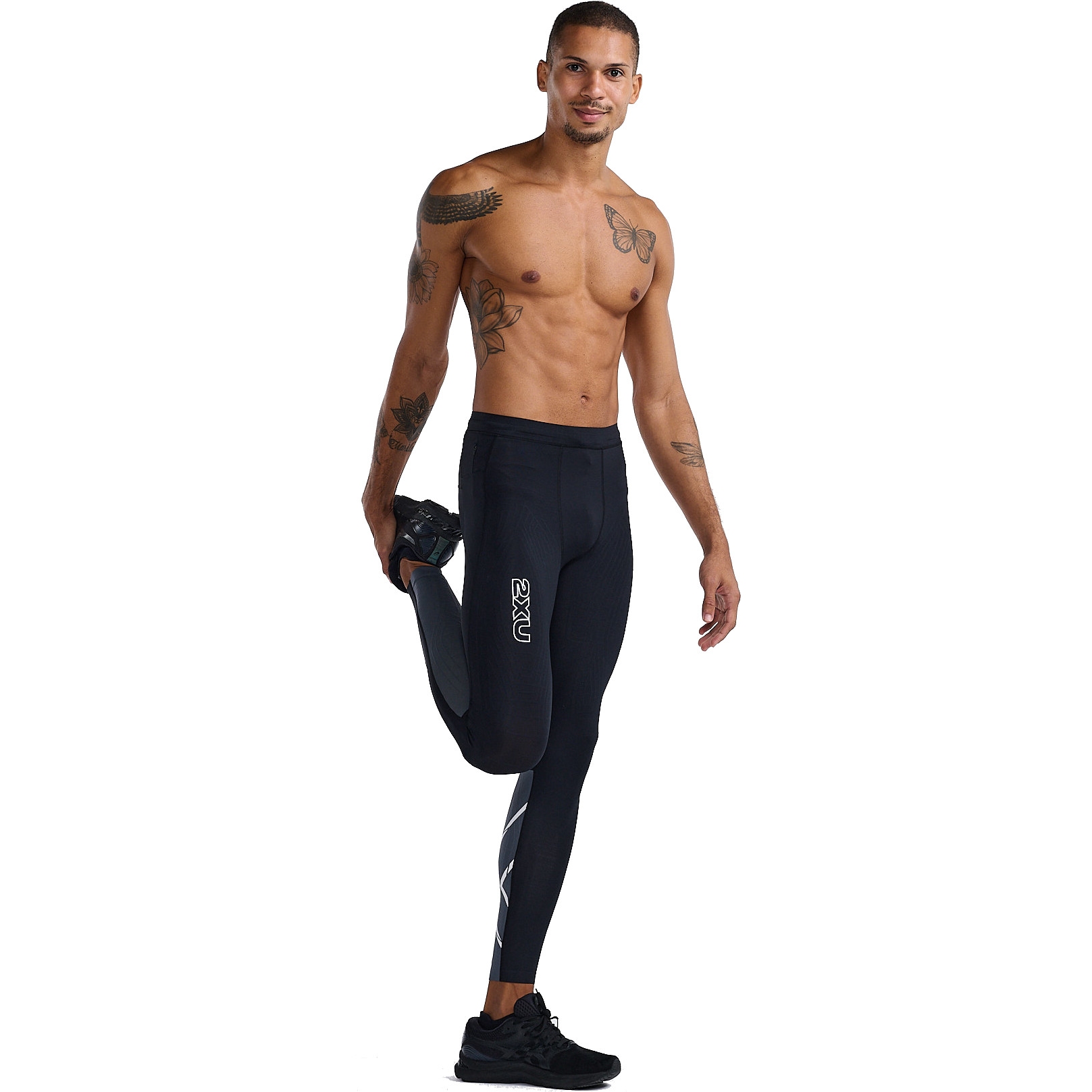 2XU Light Speed React Compression Tights Men - black/white