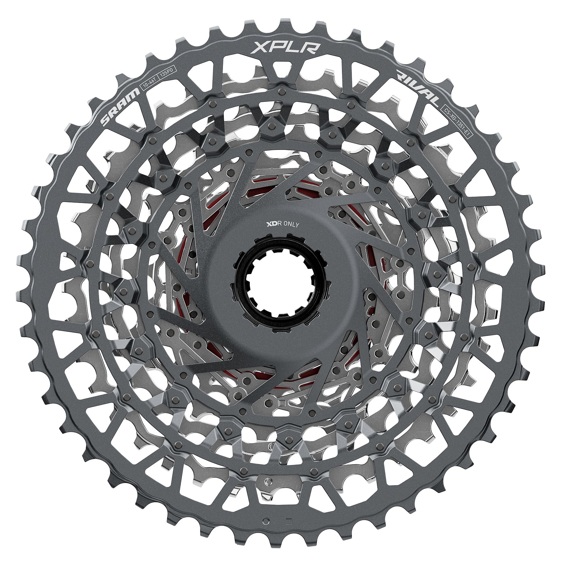 SRAM RIVAL XPLR XG-1351 Cassette | XDR | 13-speed | E1 - silver