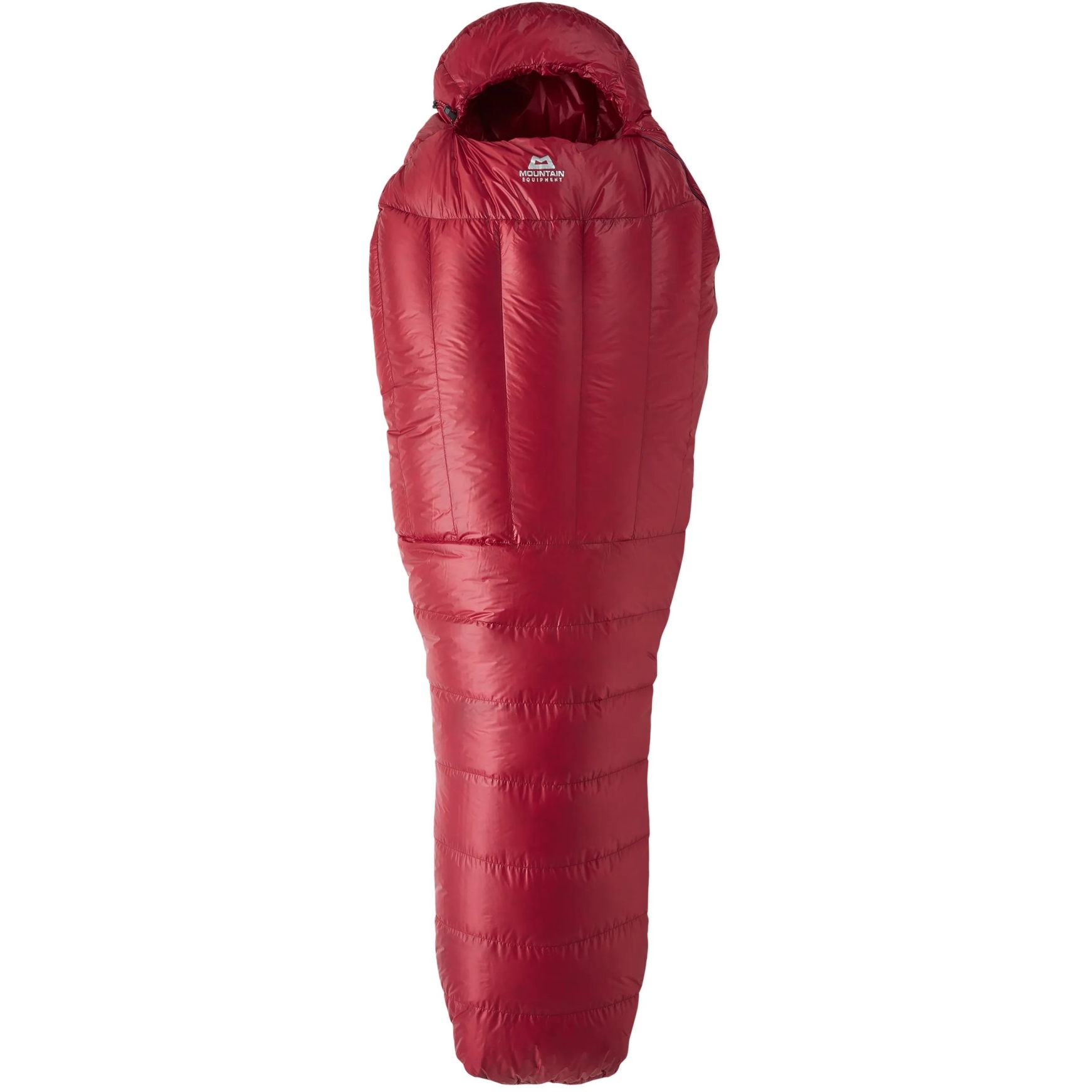 Image of Mountain Equipment Xenith II Long Sleeping Bag ME-008219 - zip left - merlot