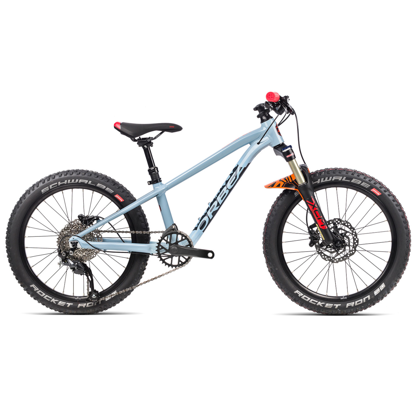 Productfoto van Orbea LAUFEY H20 - 20&quot; Kinder Mountainbike - 2023 - Blue Grey