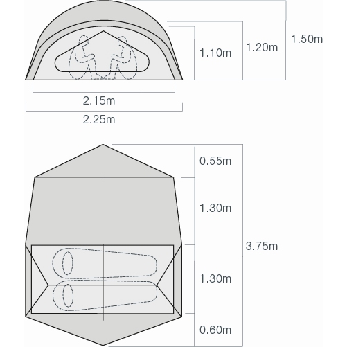 Exped Outer Space II Tent - meadow | BIKE24