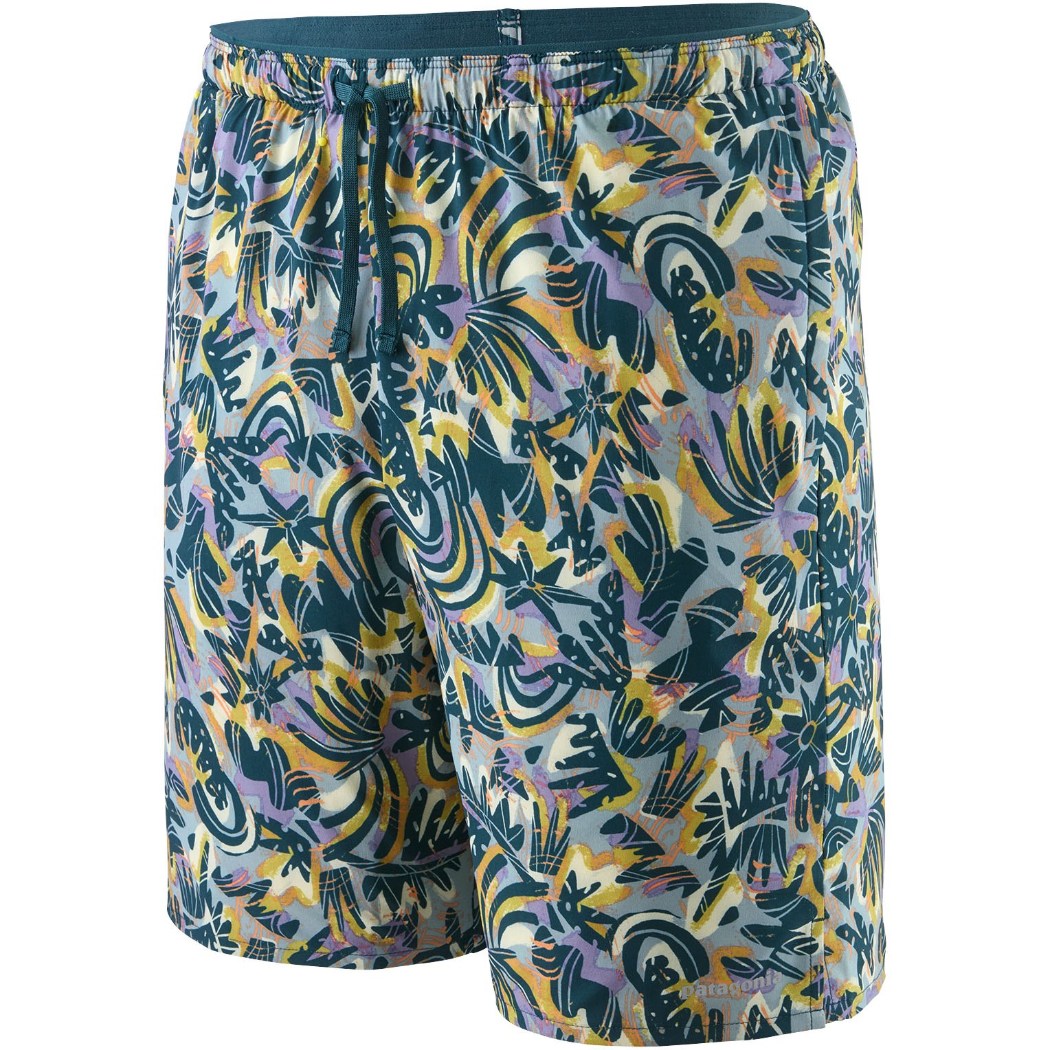 Immagine prodotto da Patagonia Pantaloncini Uomo - Multi Trails 8&quot; - Wild Botanist: Thermal Blue