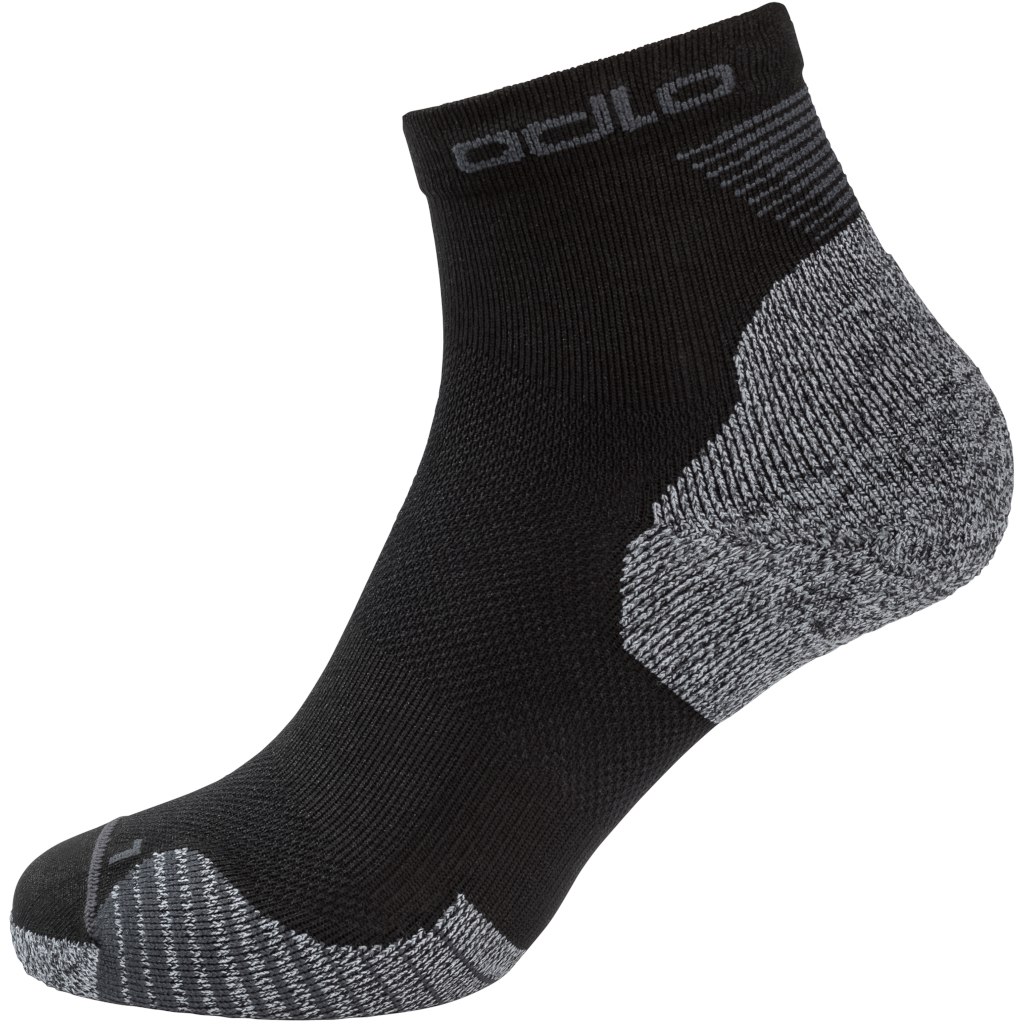 Picture of Odlo Ceramicool Running Quarter Socks - black