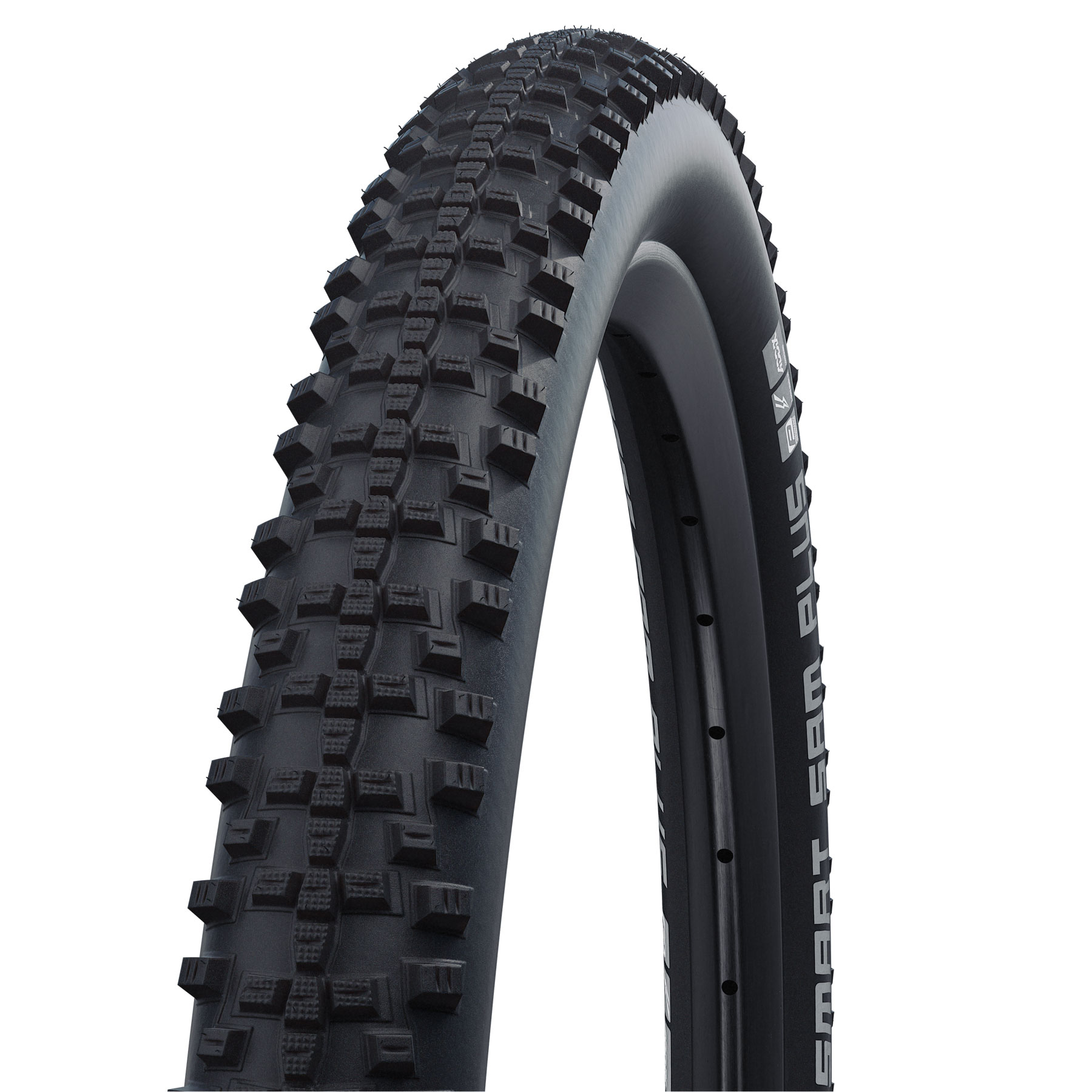 Productfoto van Schwalbe Smart Sam Plus Wire Bead Tire - Performance | Addix | GreenGuard | E-25 - 26x2.10&quot; | Black