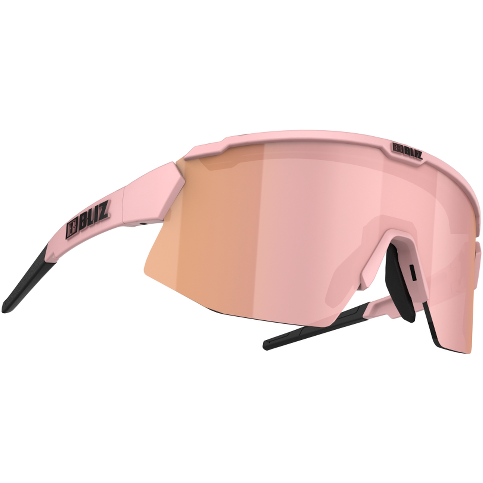 Image of Bliz Breeze Small Glasses - Matt Pink / Brown with Rose Multi + Pink