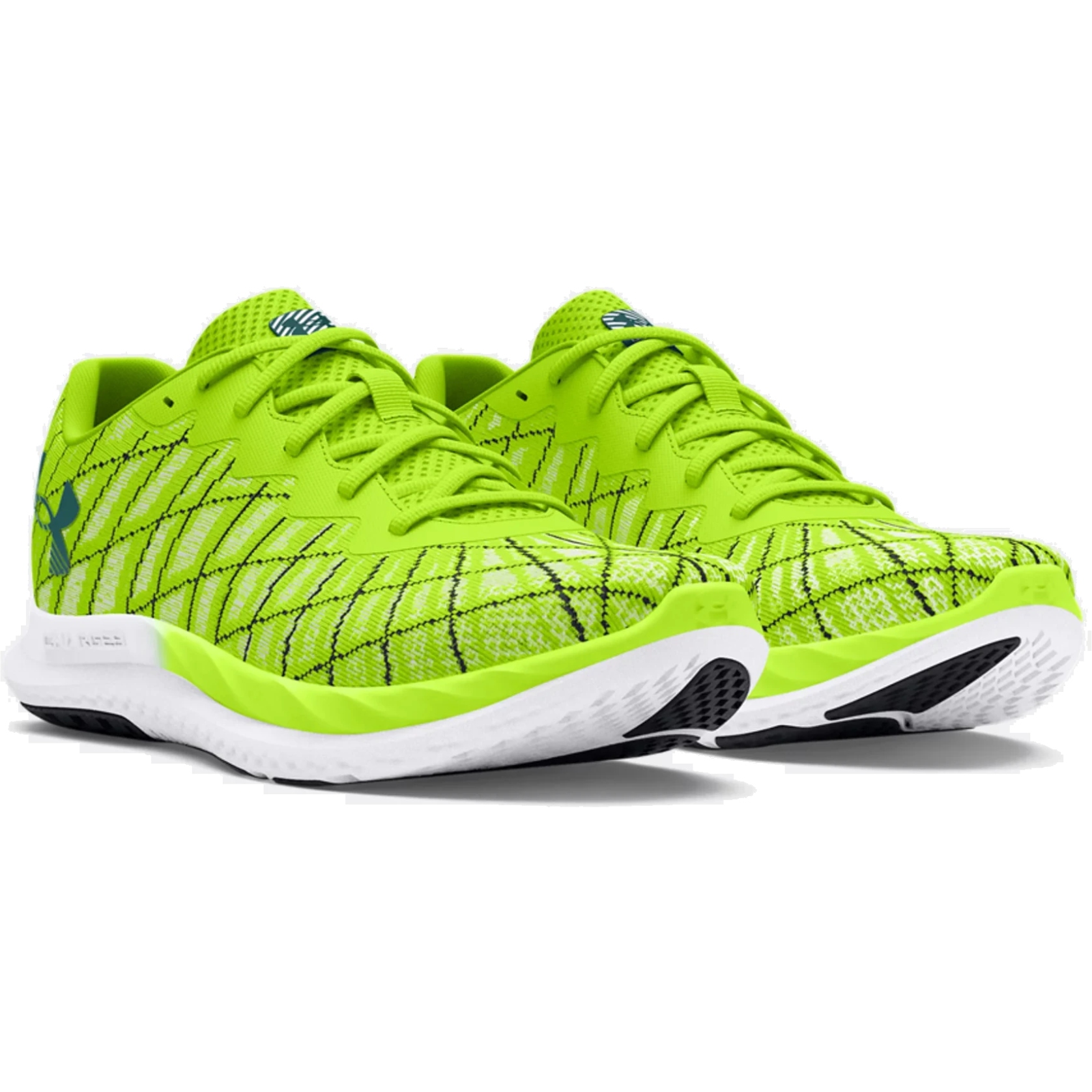 Picture of Under Armour UA Charged Breeze 2 Running Shoes Men - High Vis Yellow/Black/Hydro Teal
