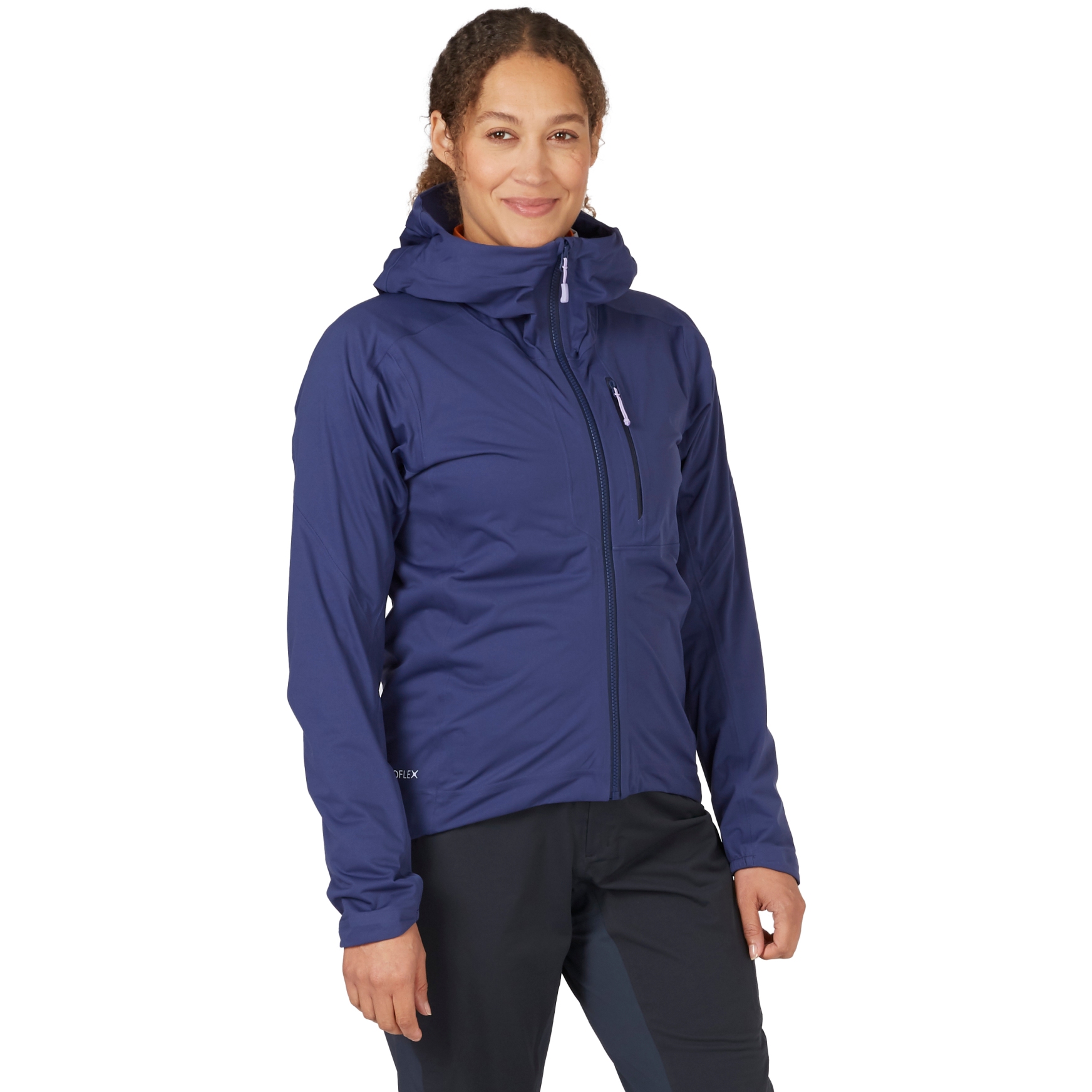 Rab Cinder Downpour Women's Jacket - patriot blue | BIKE24