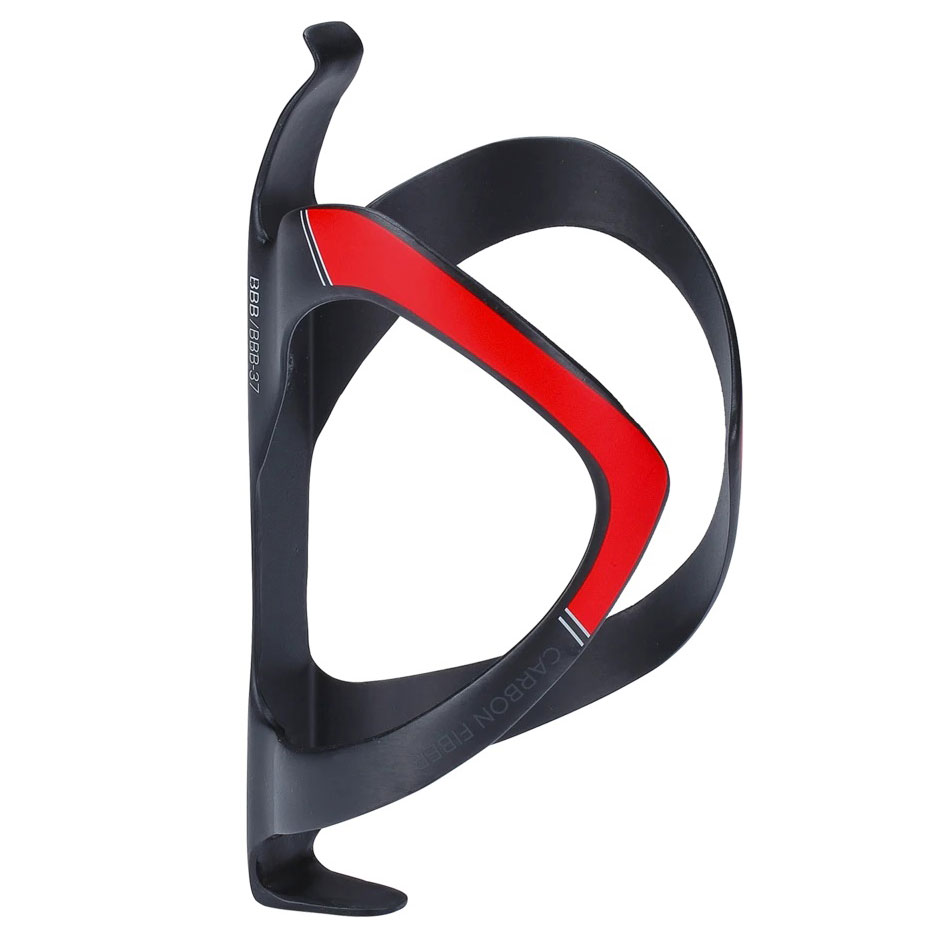 Picture of BBB Cycling FiberCage BBC-37 Bottle Cage - matt carbon/red