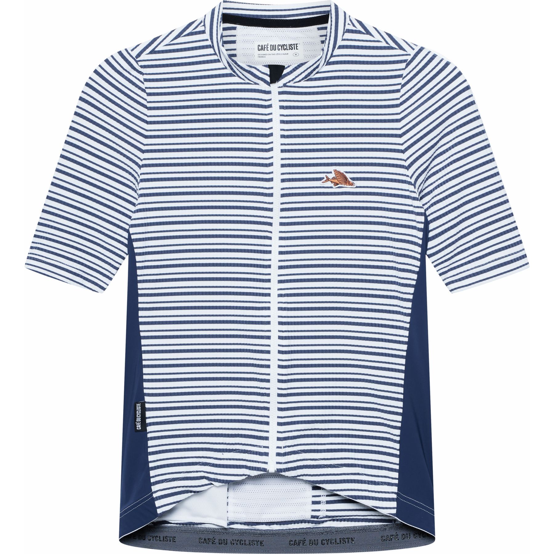 Foto de Café du Cycliste Maillot de Manga Corta Hombre - Romy - white/navy