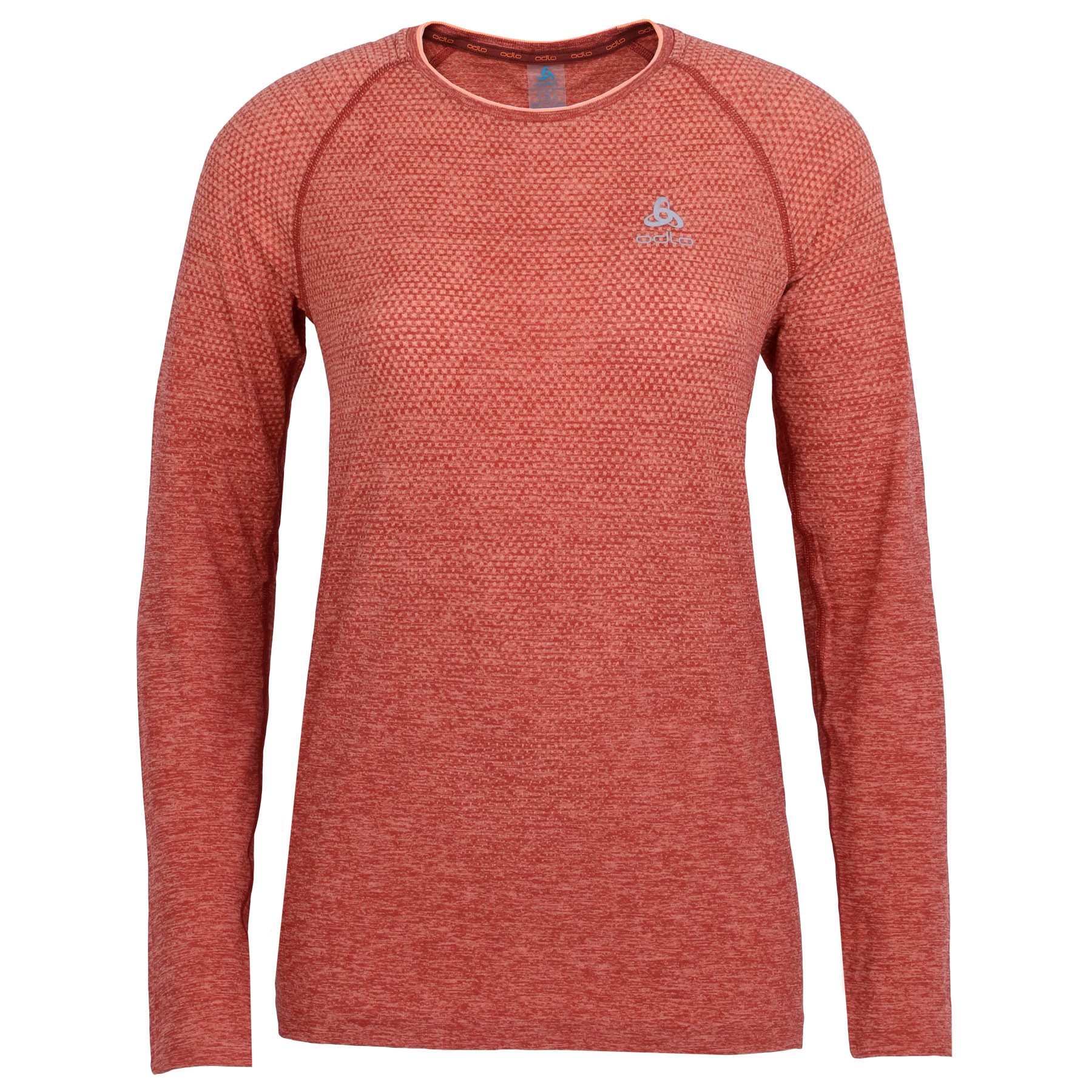 Picture of Odlo Essentials Seamless Long Sleeve Running T-Shirt Women - cinnabar melange