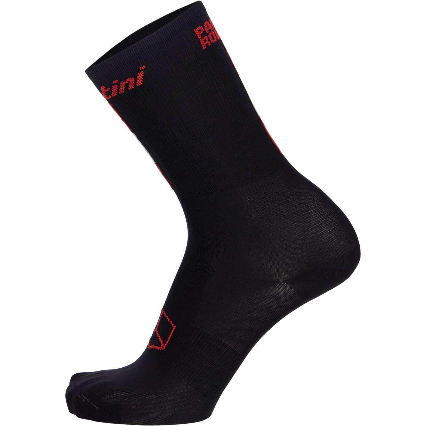 Велосипедные носки Santini Paris Roubaix High Profile RE652HPGIBUS - черные