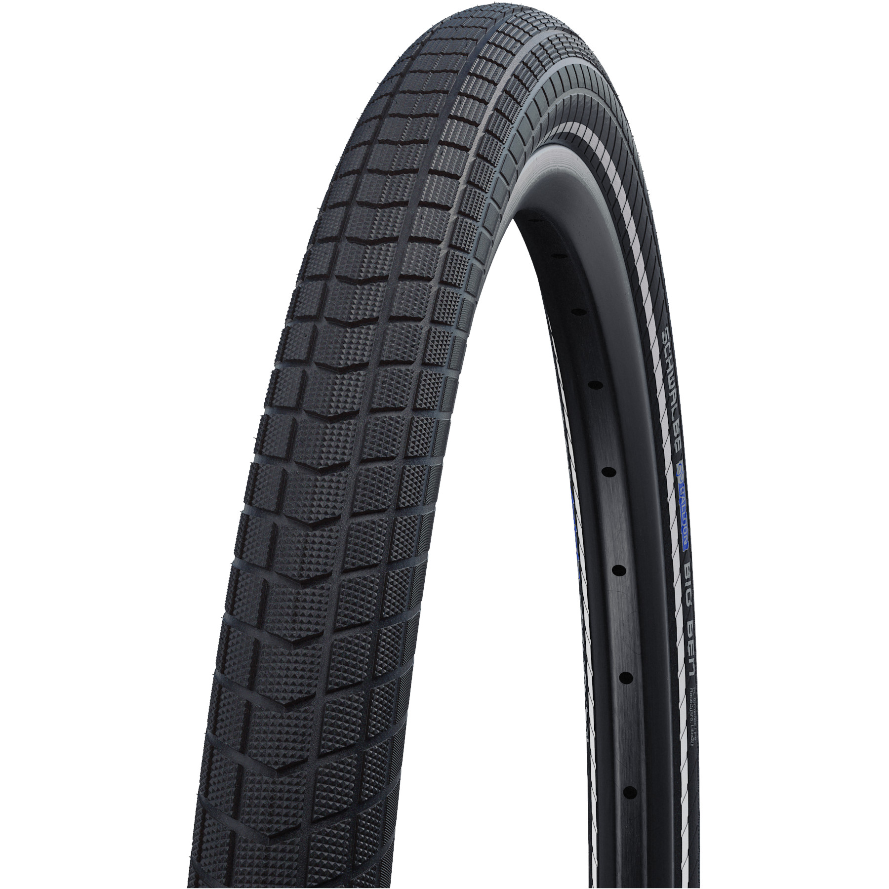 Picture of Schwalbe Big Ben Wire Bead Tire - Performance | Addix | Race Guard - ECE-R75 - 28x2.00&quot; | Black Reflex