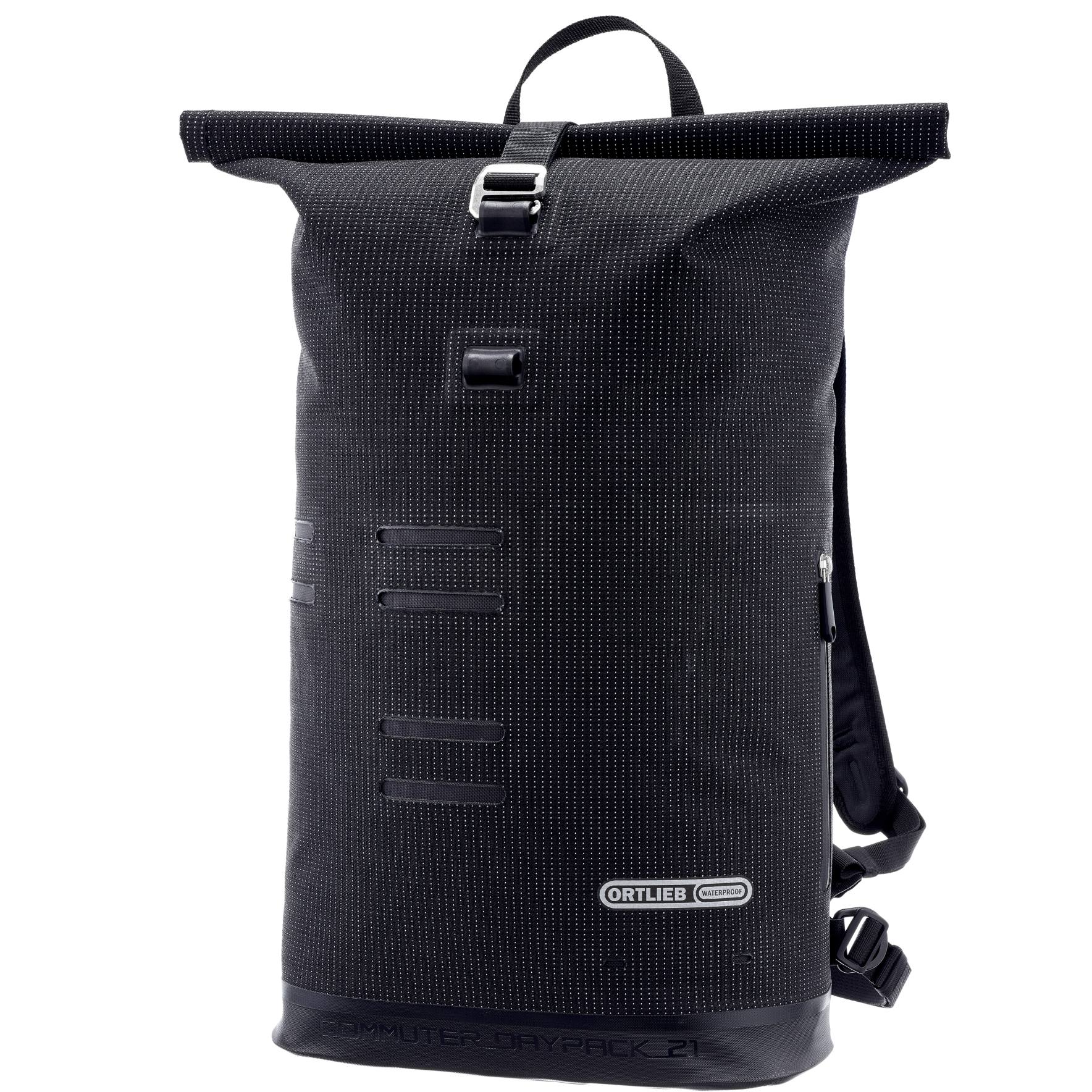 Productfoto van ORTLIEB Commuter-Daypack High-Vis Rugzak - 21L - black reflective
