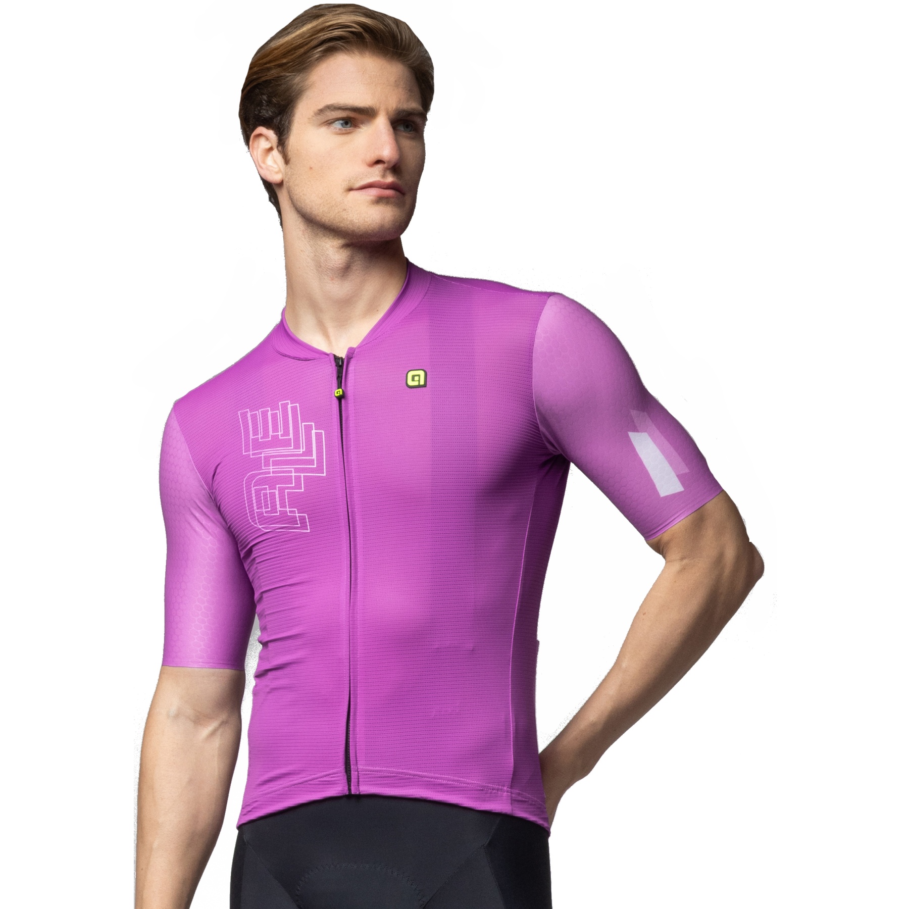Bild von Alé PR-E Follow Me Kurzarm-Trikot Herren - cyclamen