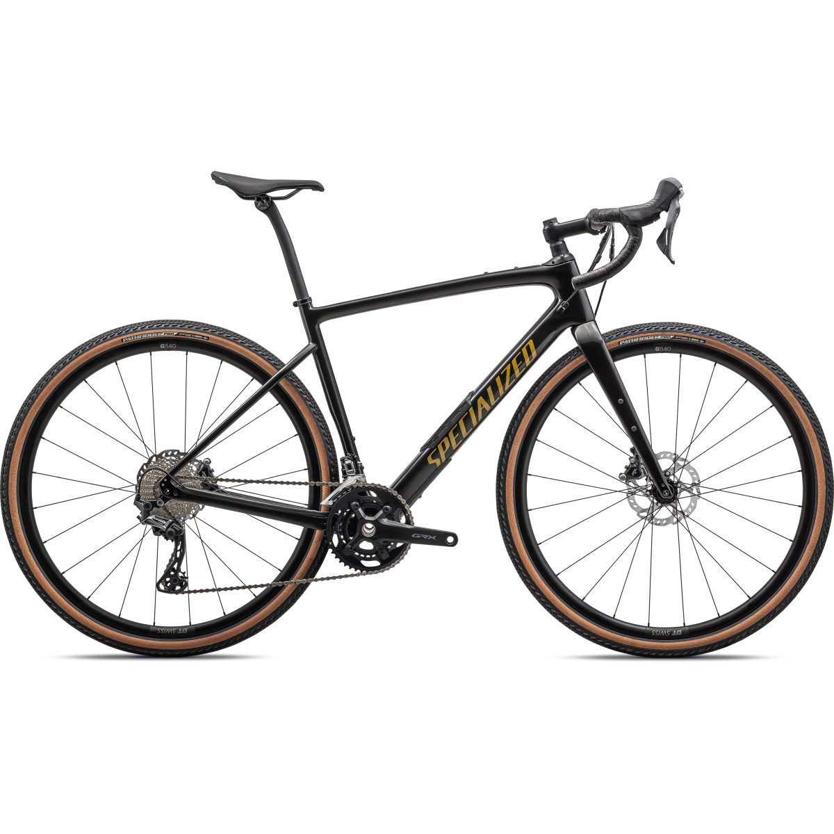 Picture of Specialized DIVERGE COMP - Carbon Gravel Bike - 2023 - gloss obsidian / harvest gold metallic