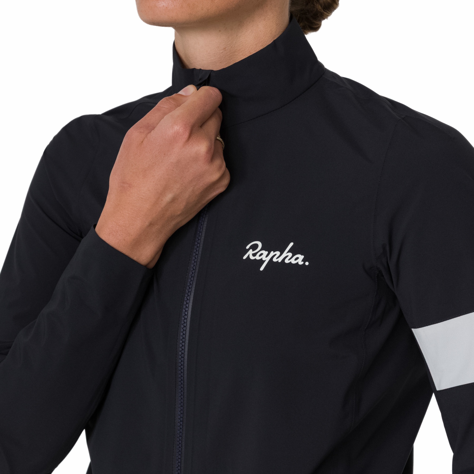 Rapha Core Regenjas III Dames - zwart/wit | BIKE24
