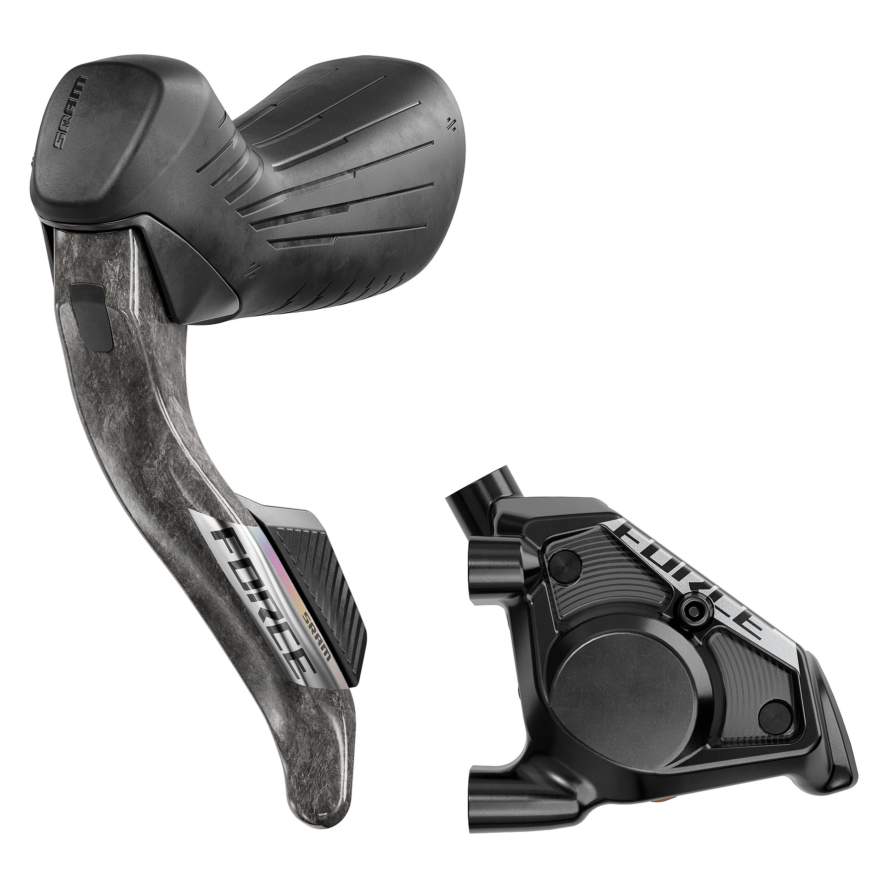 Produktbild von SRAM FORCE AXS HRD Brems-/Schalthebel + Hydraulische Scheibenbremse | Flat Mount | E1 - vorn | links