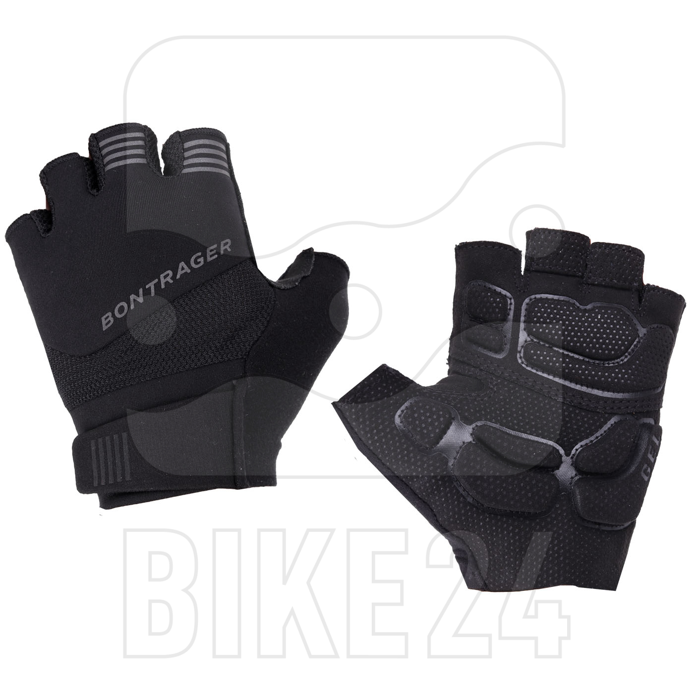 Image of Bontrager Circuit Women's Twin Gel Short Finger Cycling Glove - black