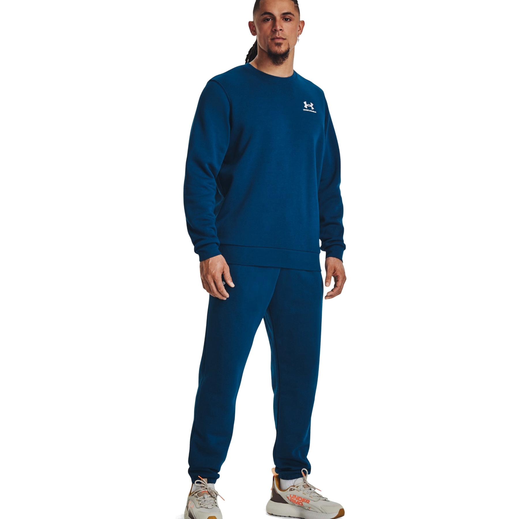 Under Armour Pantaloni Essential Script Blu Bleu - Vêtements