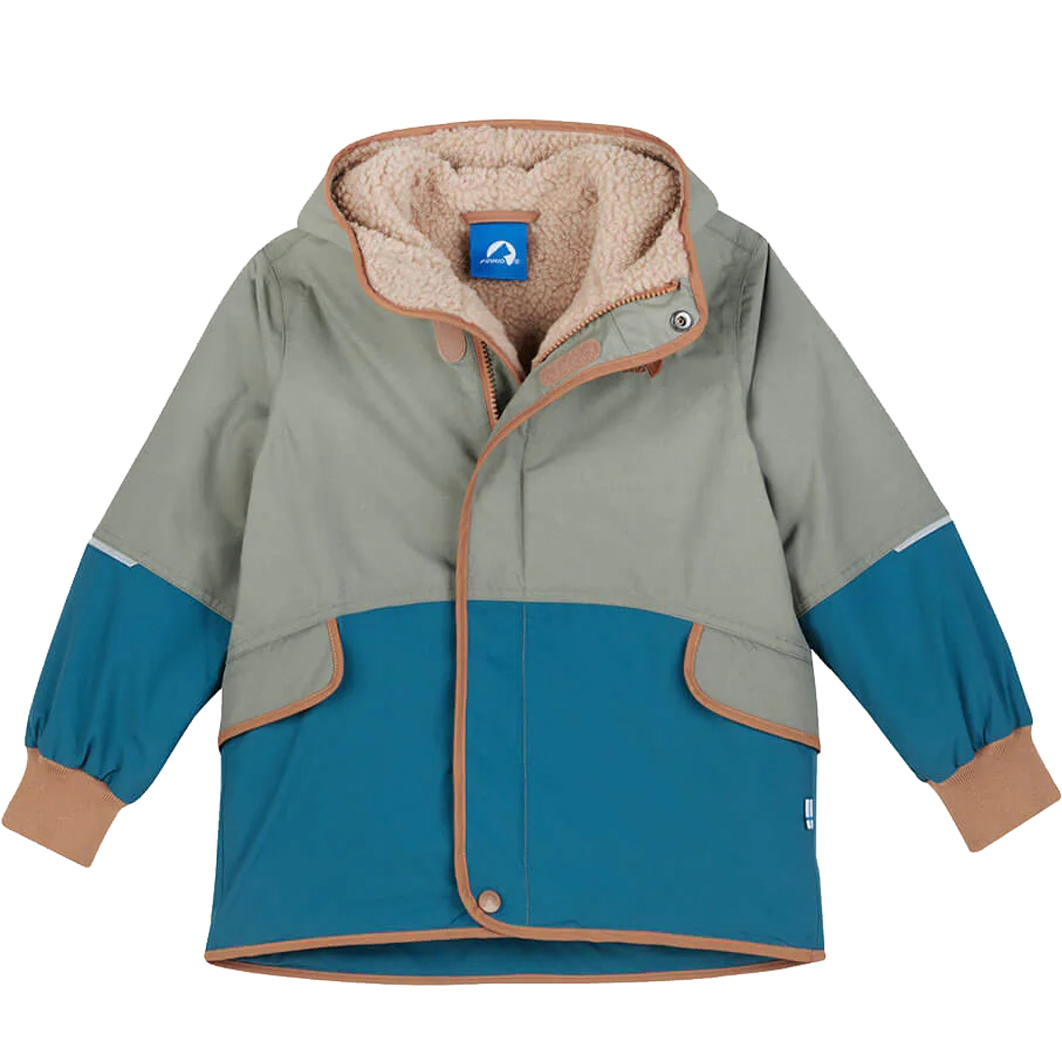Детская зимняя куртка Finkid MOSKA MUKKA - ветивер/миндаль