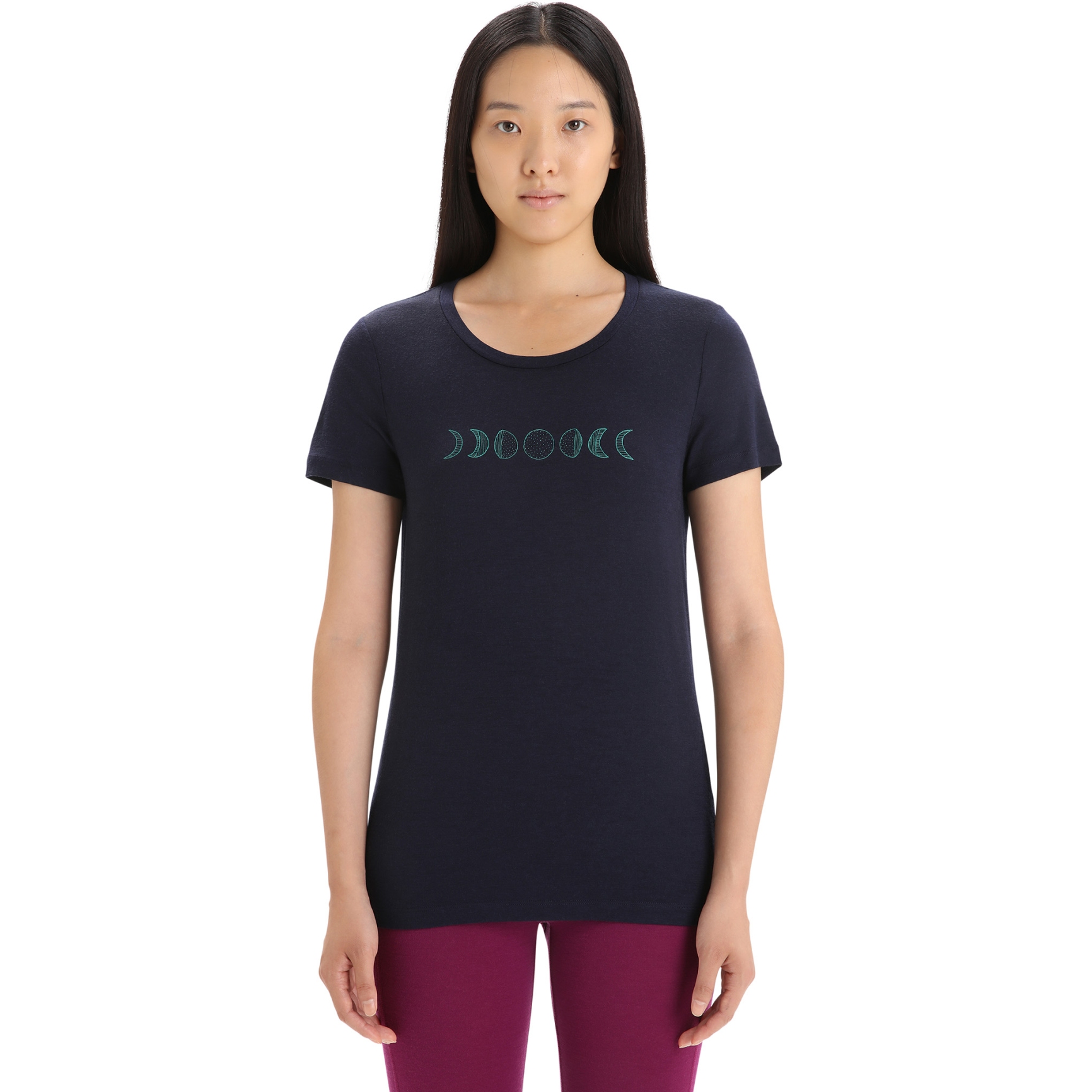 Imagen de Icebreaker Camiseta Mujer - Tech Lite II Moon Phase - Midnight Navy