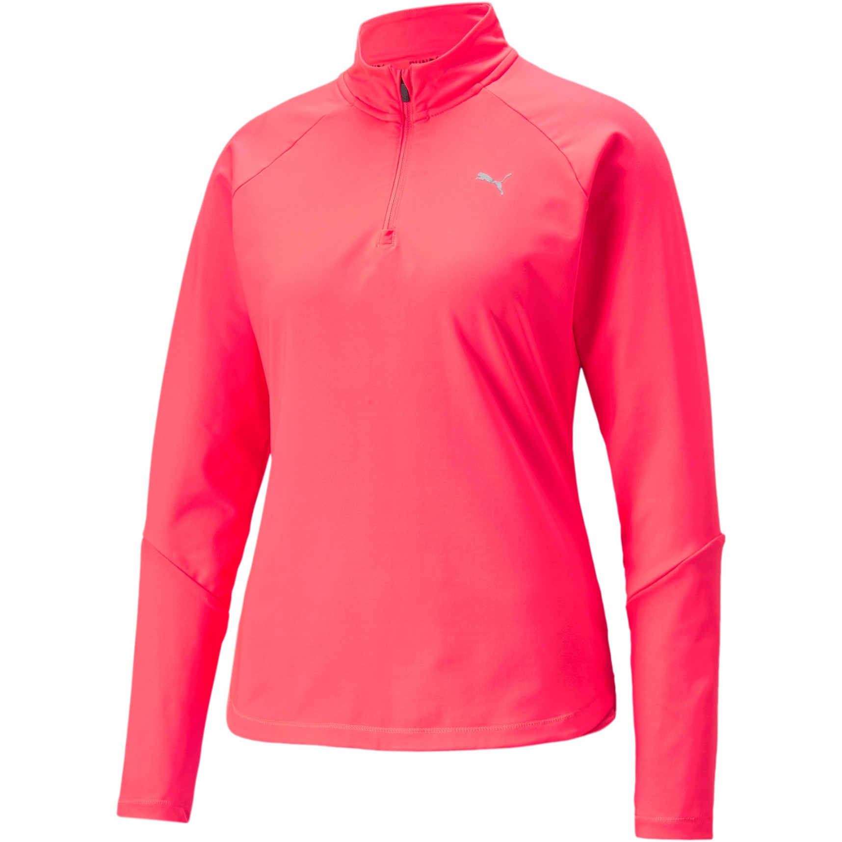 Puma Knit 1/2 Zip Sweatshirt Sport Femme - Sunset Glow - BIKE24