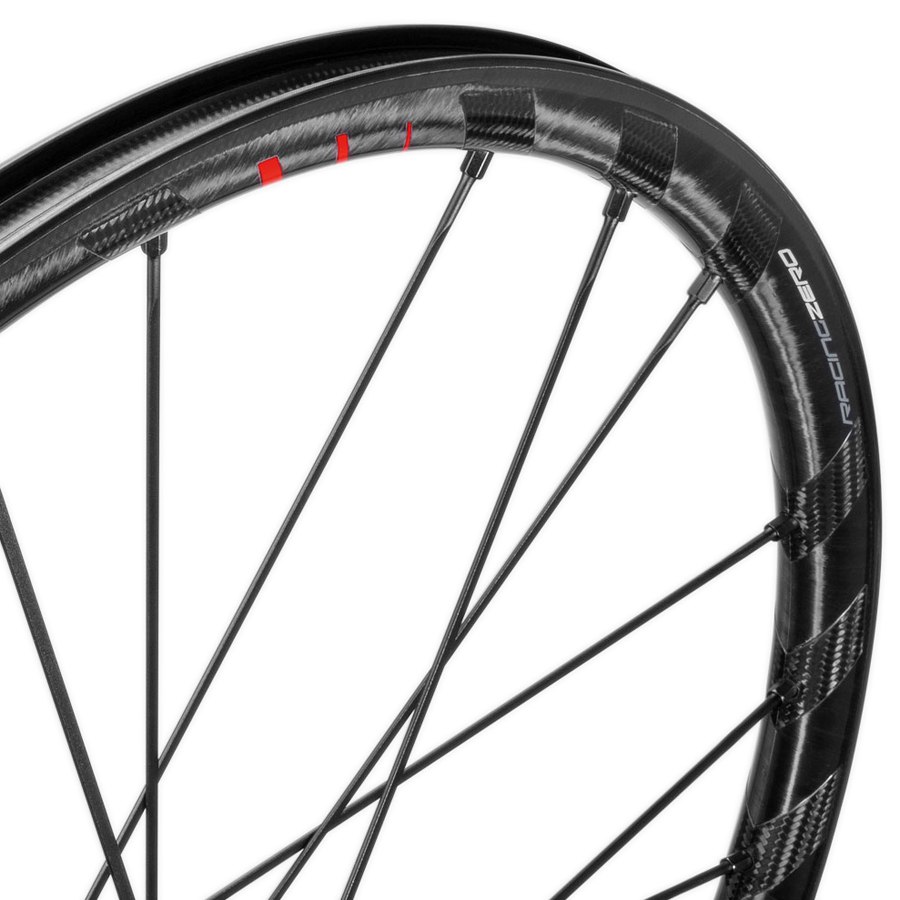 Fulcrum Racing Zero Carbon DB Wheelset | Clincher | Centerlock |  F12/15x100mm/QR | 12x135/142mm/QR - black