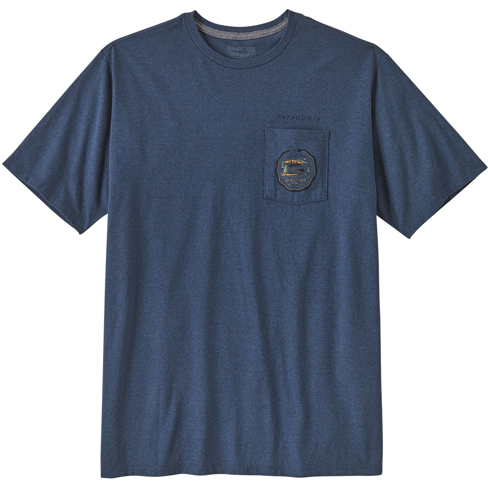 Produktbild von Patagonia Commontrail Pocket Responsibili-Tee T-Shirt Herren - Utility Blue
