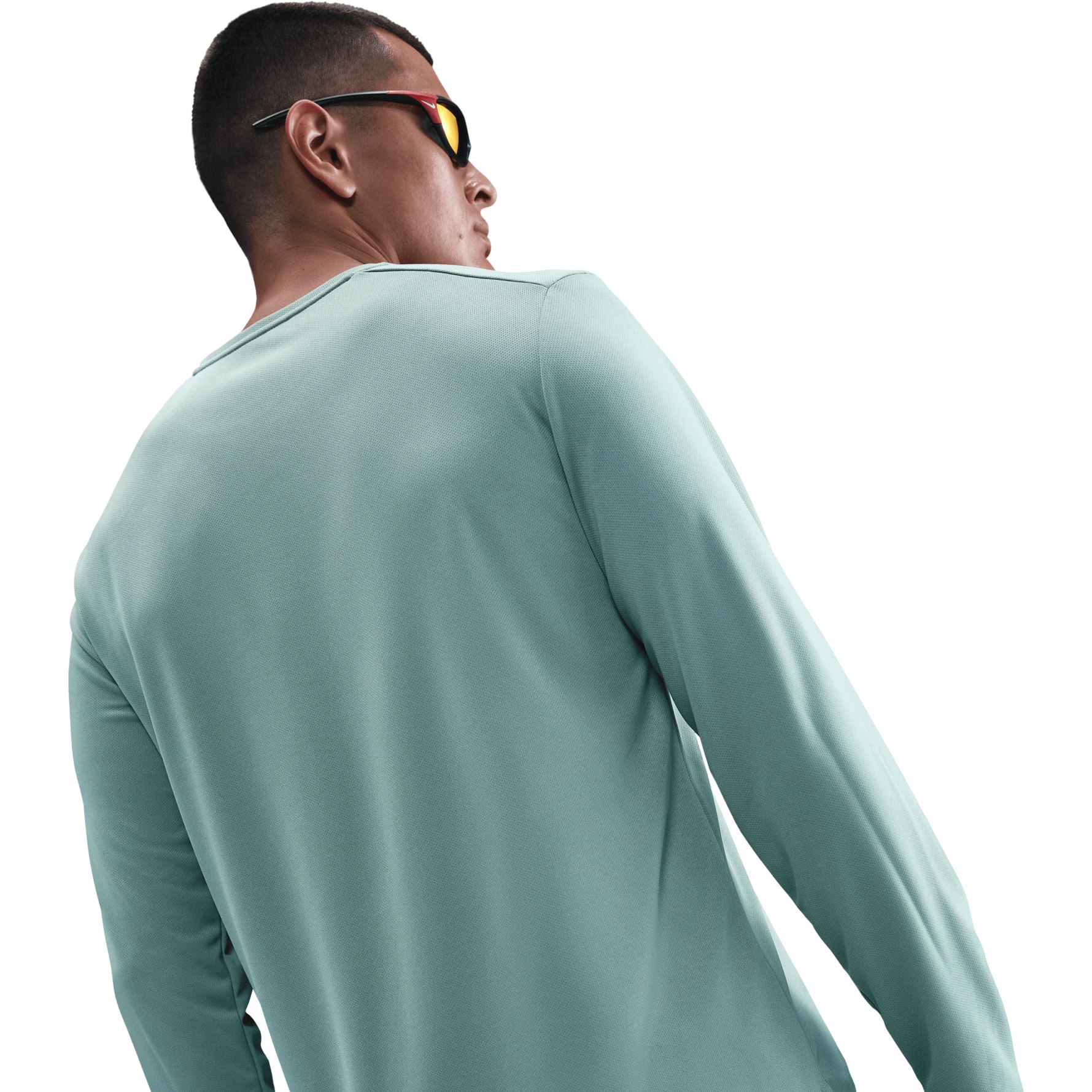nike running long sleeve pacer in mint
