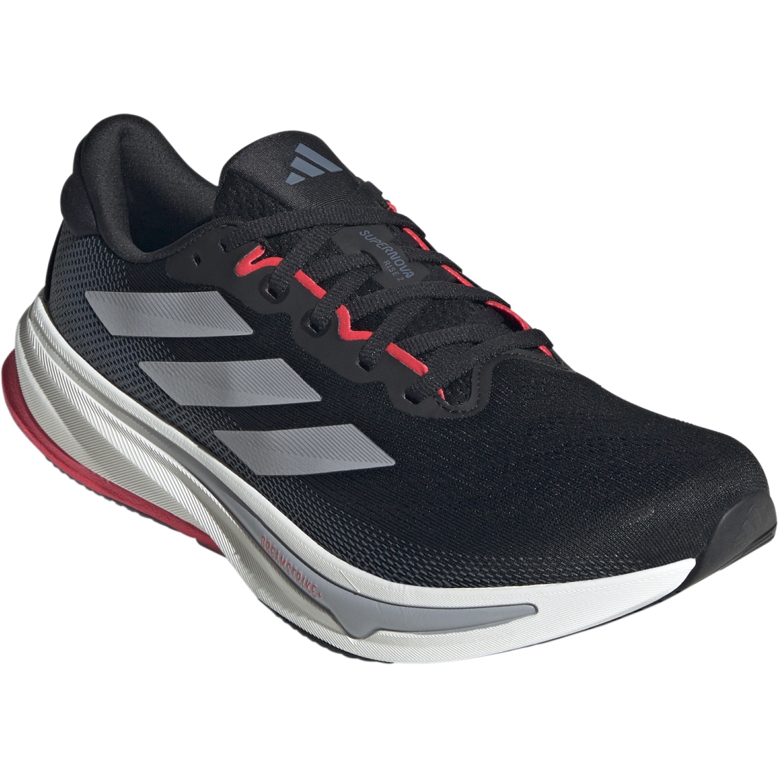 Bild von adidas Supernova Rise 2 Laufschuhe Herren - core black/halo silver/lucid red JQ7699