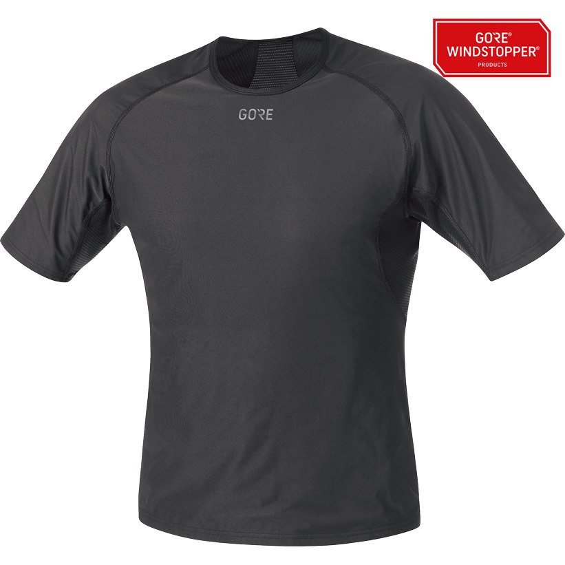 Produktbild von GOREWEAR GORE® WINDSTOPPER® Base Layer Shirt Herren - schwarz 9900