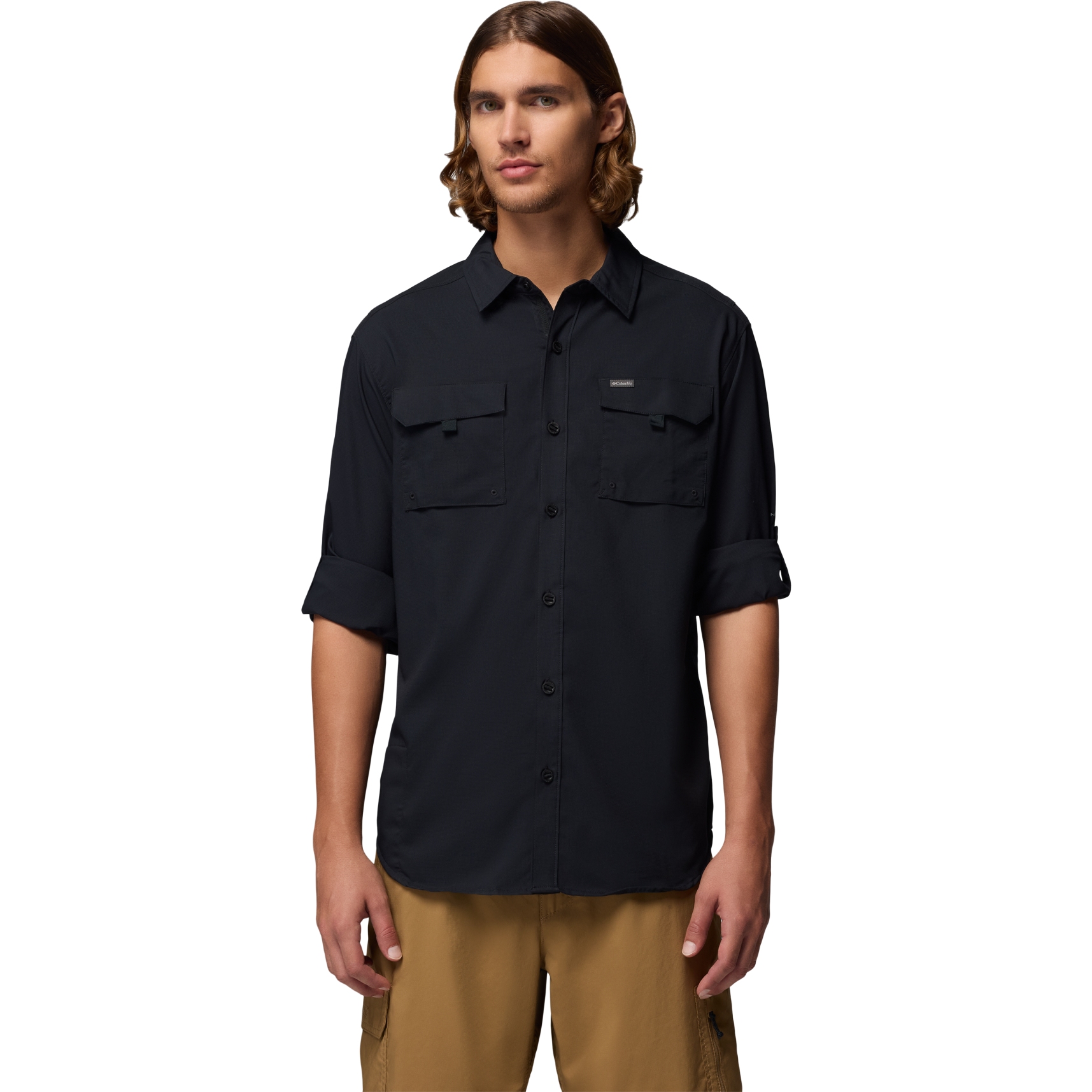 Chemise Columbia Omni-Wick – Homme – Taille XL – Manches Longues – Bleu Clair