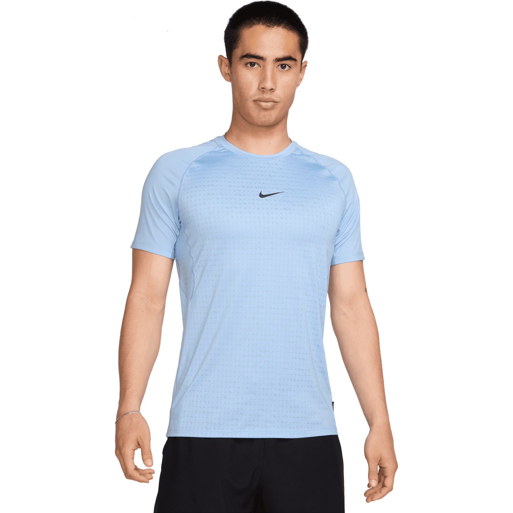 Produktbild von Nike Pro Breathe Slim Kurzarmshirt Herren - psychic blue/black HJ4055-422