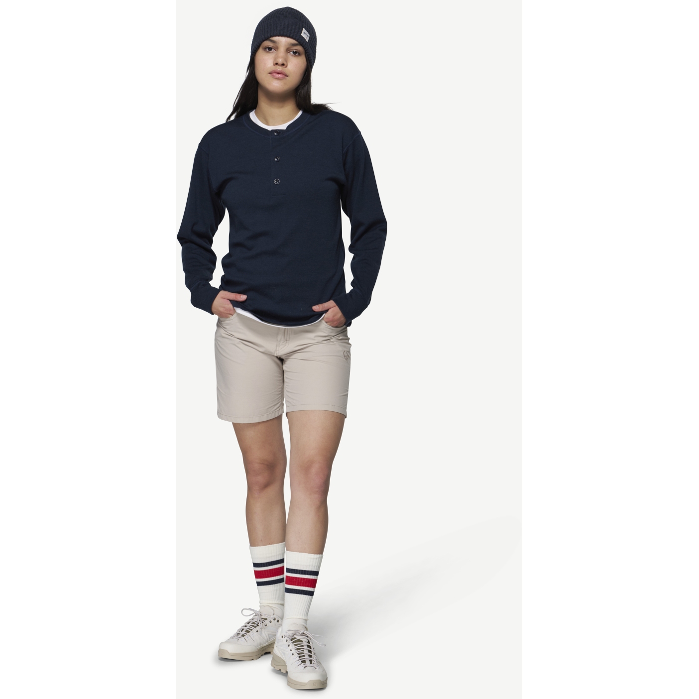Devold Archive Henley Longsleeve Shirt Unisex - 284A Ink | BIKE24