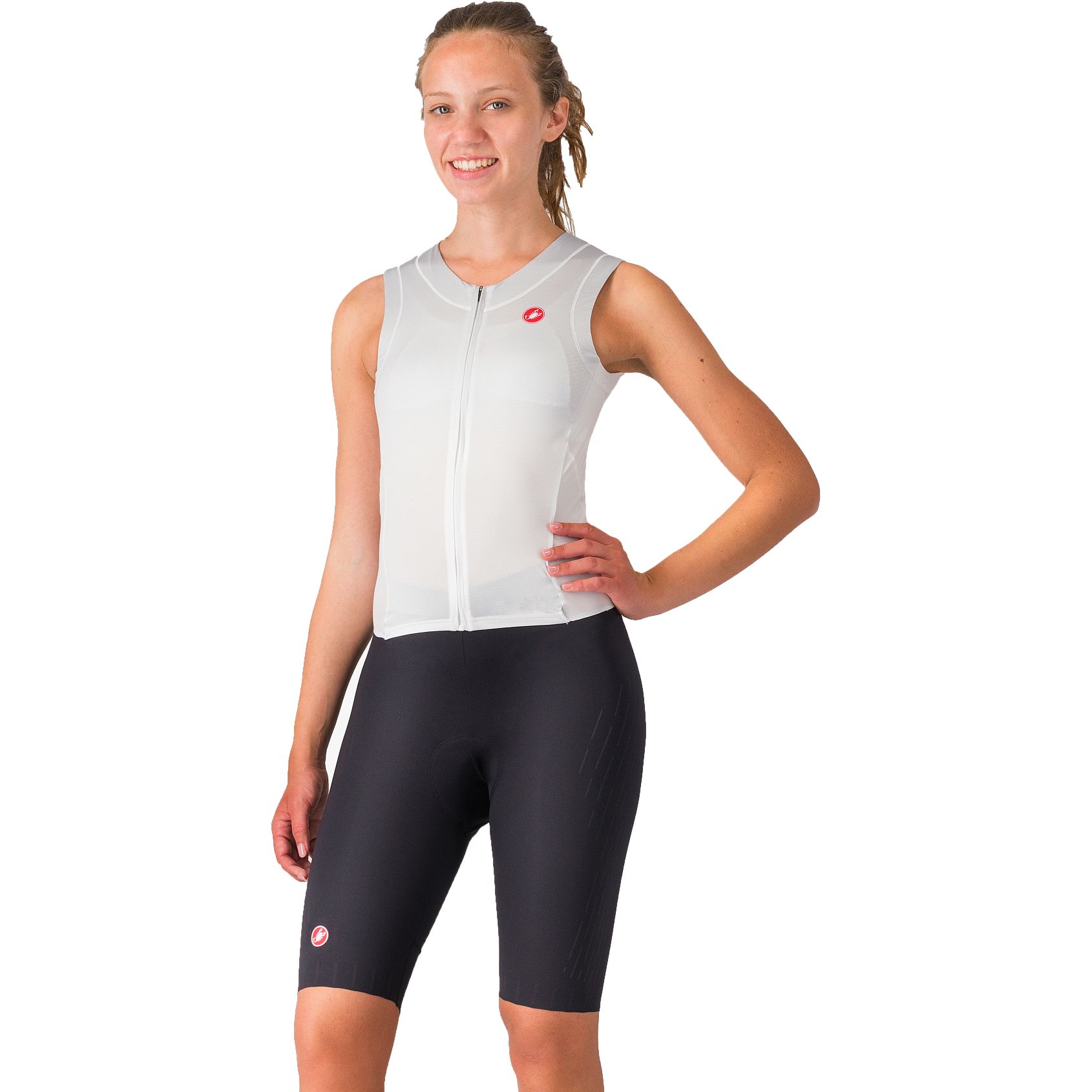 Produktbild von Castelli Free Sanremo 3 Anzug ärmellos Damen - weiß/schwarz 101