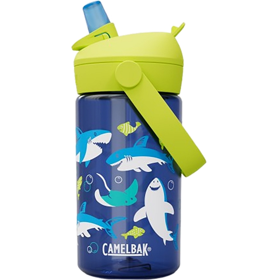 Produktbild von CamelBak Thrive Flip Straw Trinkflasche Kinder - 410ml - sharks and rays
