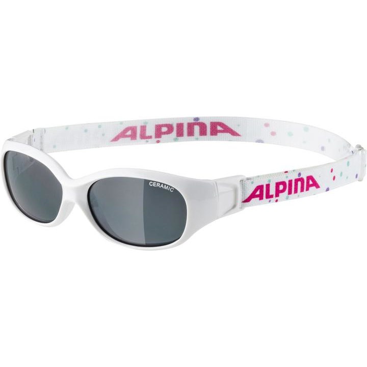 Produktbild von Alpina Sports Flexxy Kids Kinderbrille - white-dots / CeramiC black mirror